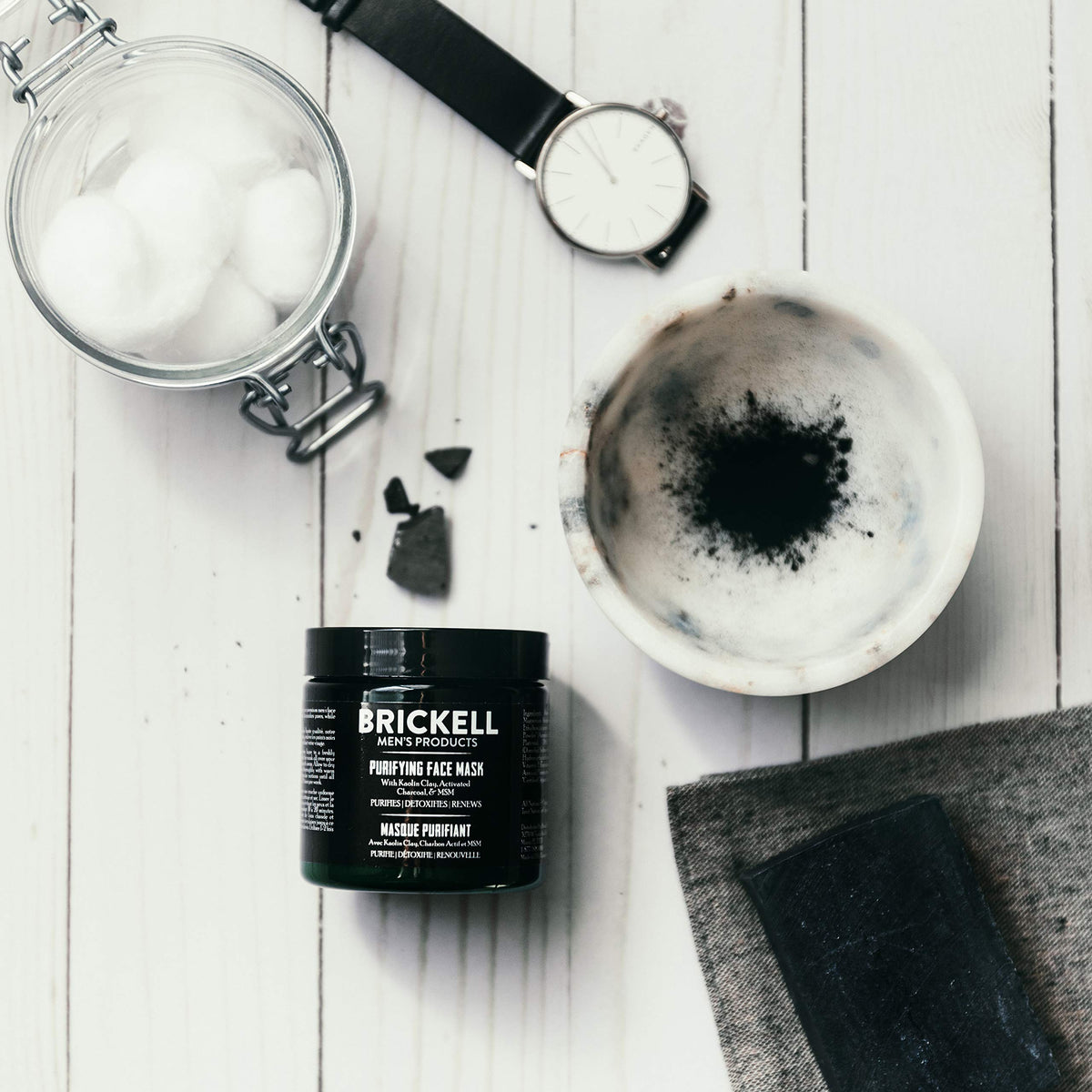 Brickell Men s Purifying Charcoal Face Mask Skin Care - Brickell Men's Products Official Imagery - 5