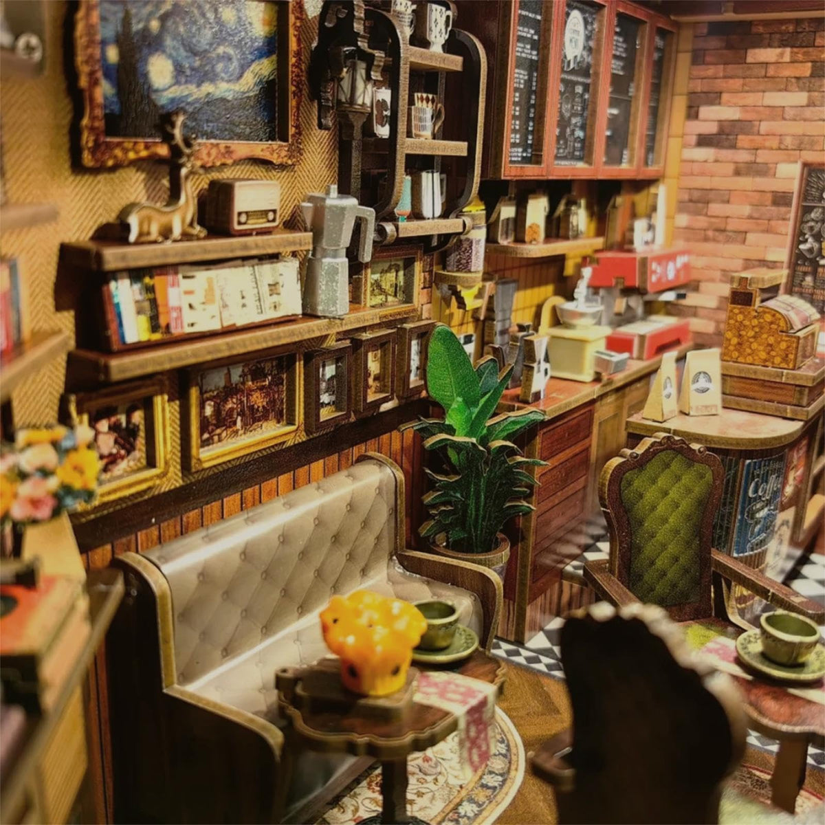 CUTEBEE Book Nook Kit DIY Miniature House Coffee Shop - CUTEBEE Official Imagery - 3