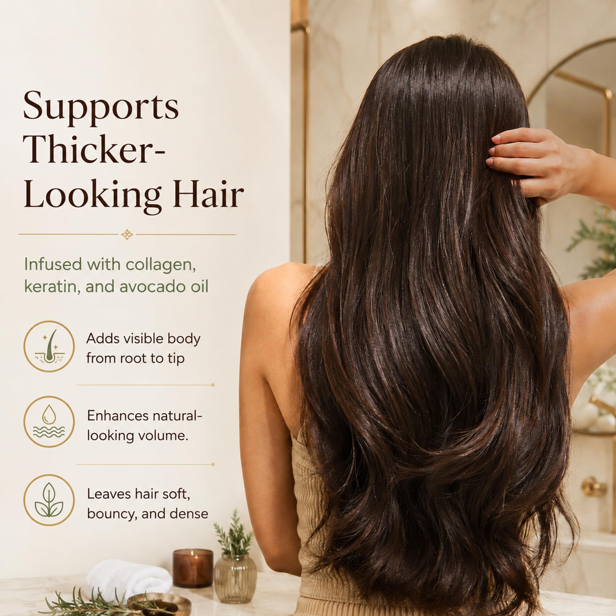 INFINA ESSENTIALS Castor Oil Shampoo and Conditioner Set for Hair Growth, 16 fl oz - INFINA ESSENTIALS Official Product View 8