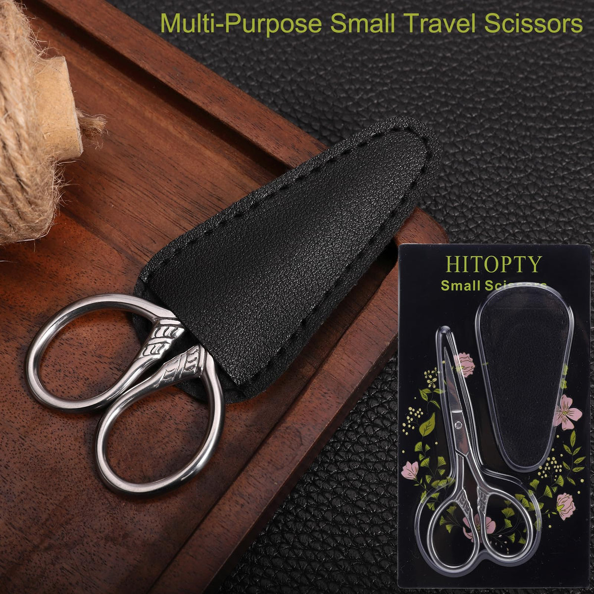 Small Precision Scissors 3 5in Beauty Grooming Kit - HITOPTY Official Product Imagery - 5