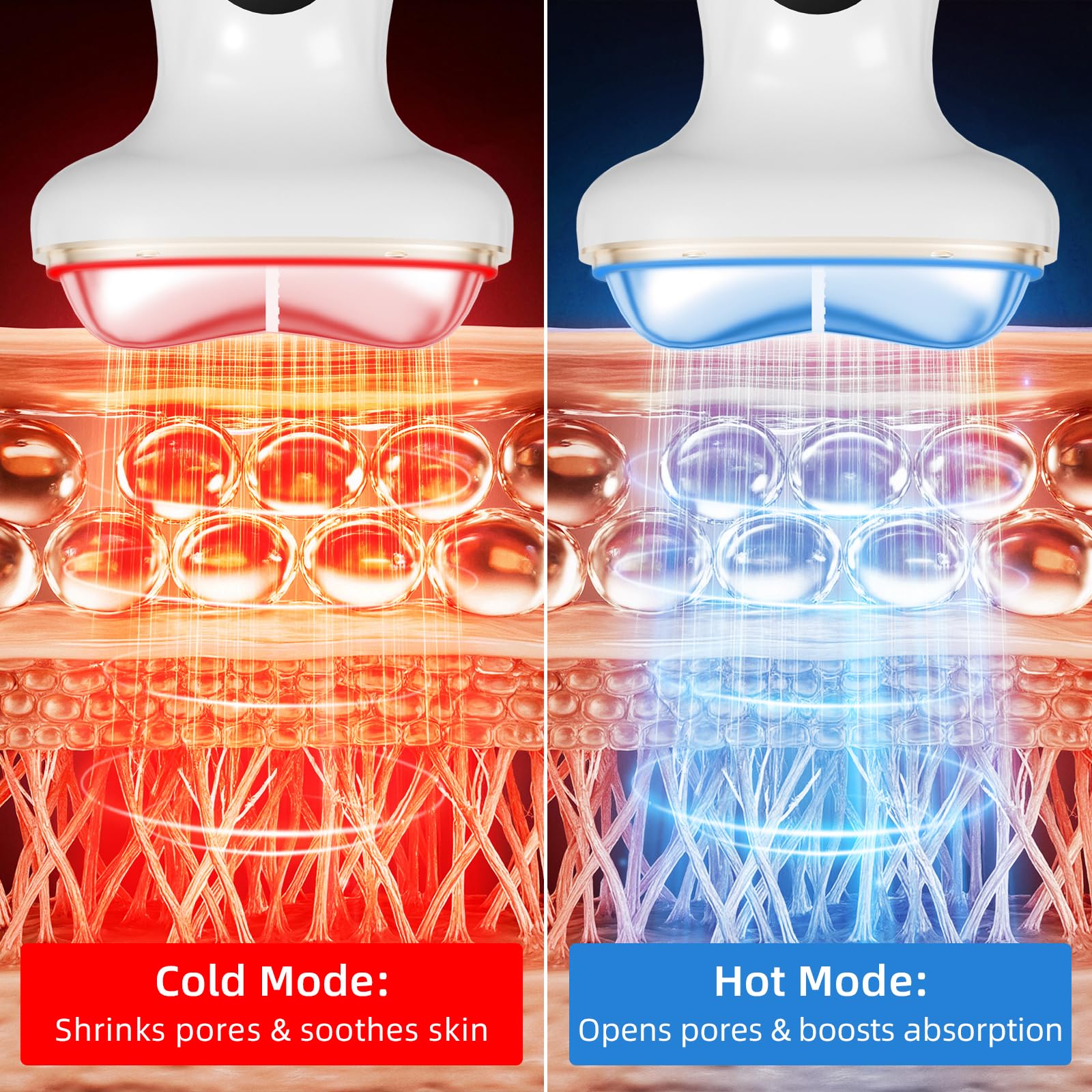 Red Light for Face Neck Beauty Massager 7 in 1 LED Gua Sha - Lifiora Official Imagery - 5