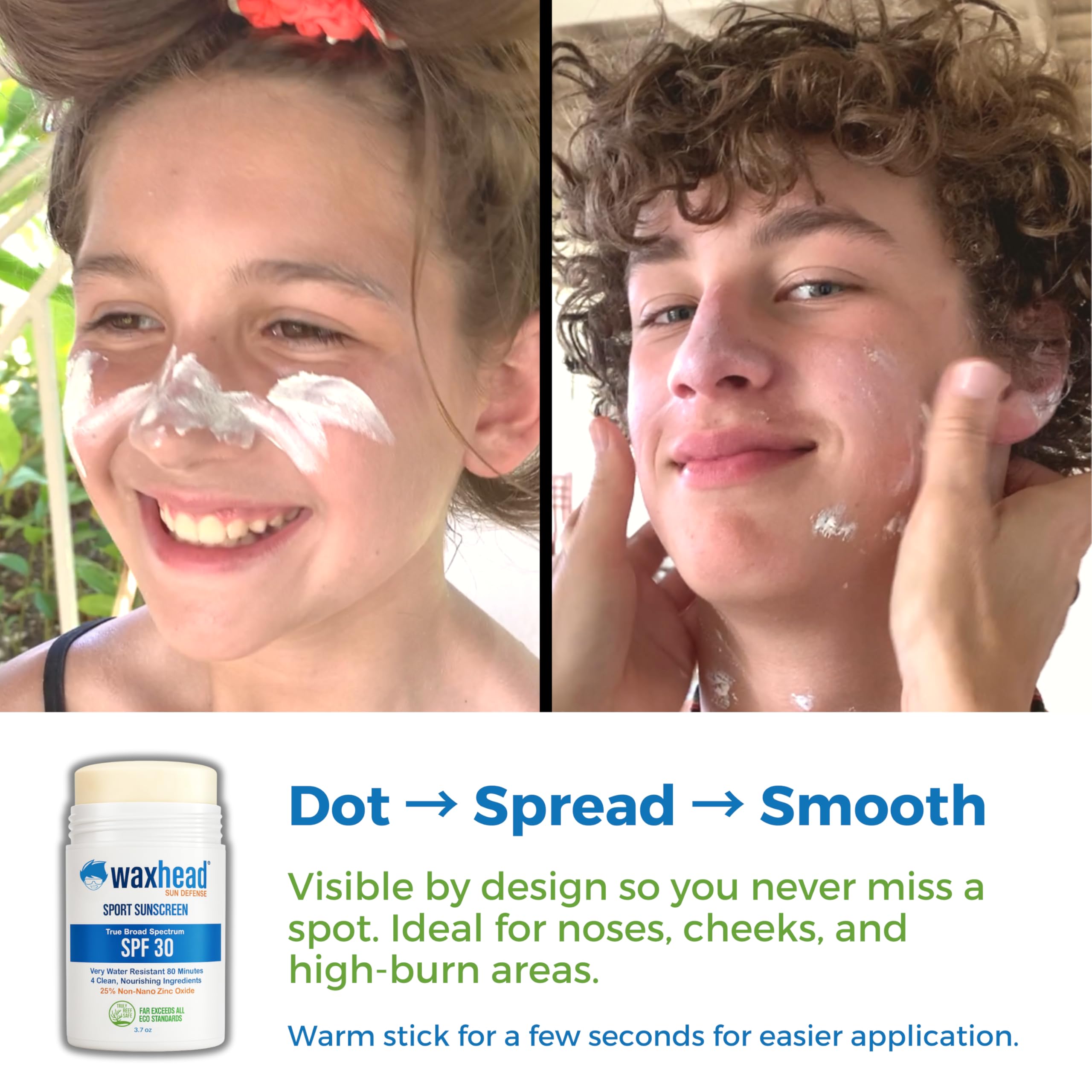 Waxhead Reef Safe Zinc Oxide Sunscreen Stick SPF 30 Face - Waxhead Sun Defense Foods Official Imagery - 8