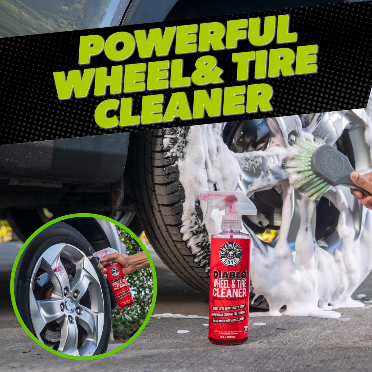 Chemical Guys 7 Piece Car Cleaning Kit Wash Wheel Interior - Chemical Guys Official Imagery - 6