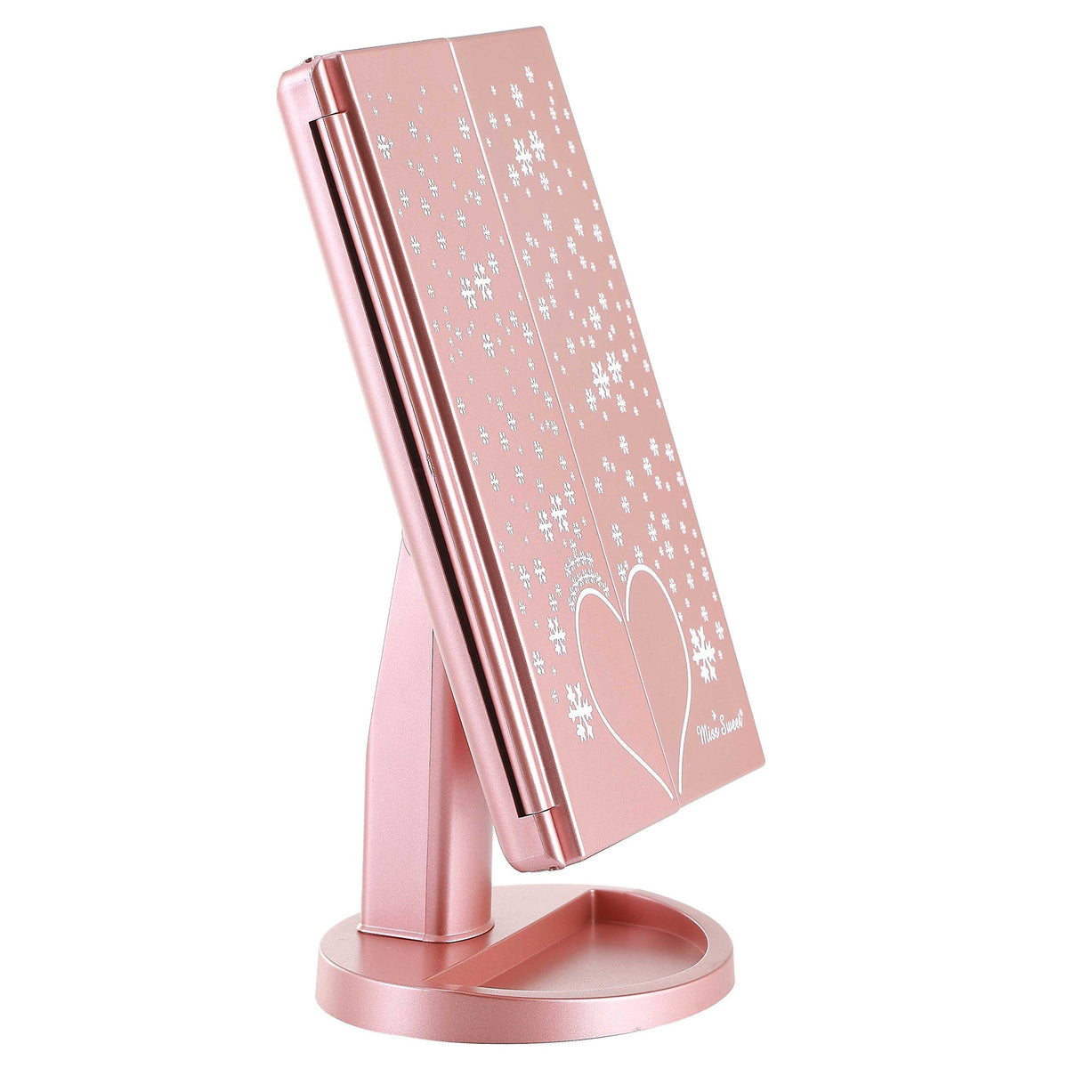 Miss Sweet Lighted Trifold Makeup Mirror Tabletop Mirror - Miss Sweet Official Imagery - 2
