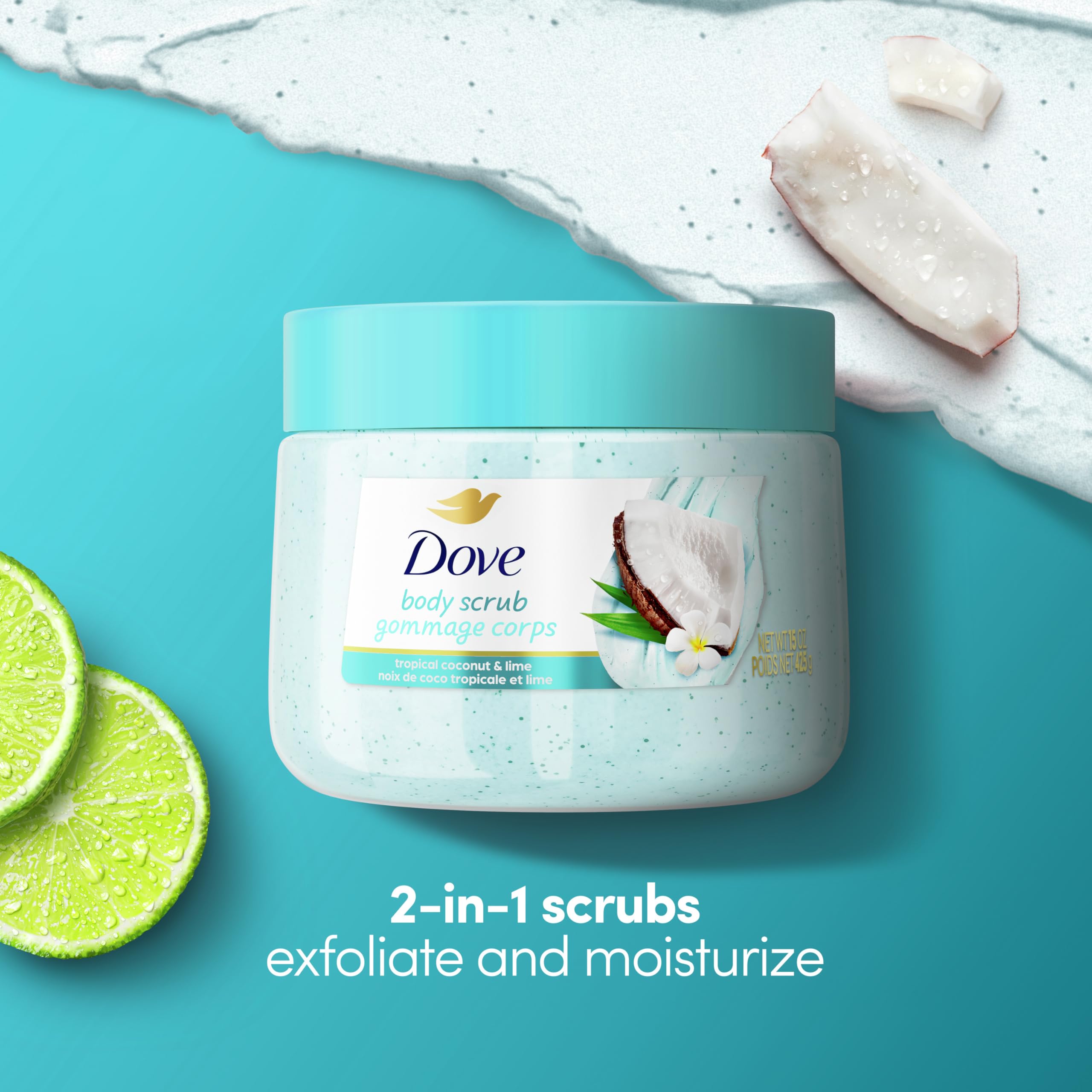 Elefair Tech Dove Body Scrub - Coconut & Lime & pH Balanced Whipped T - Elefair Tech Official Product View 4