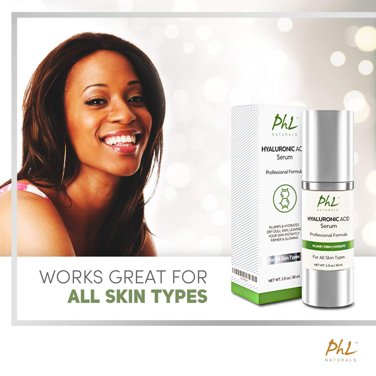 Hyaluronic Acid Serum for Face - PHL Naturals Official Imagery - 5