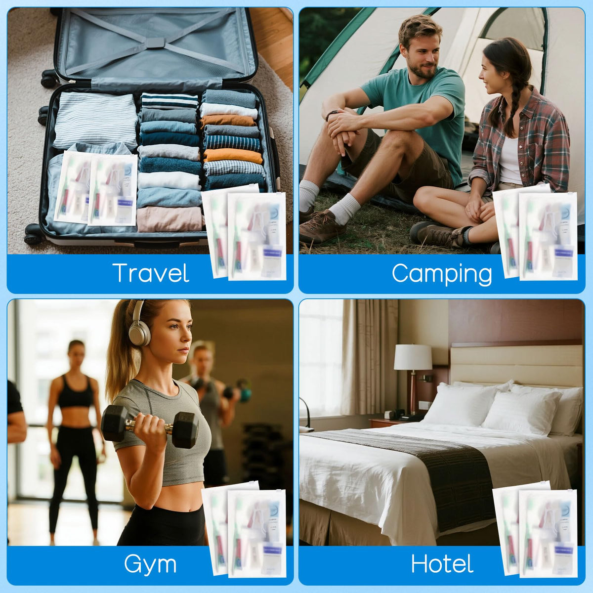 Travel Size Toiletries Bulk Homeless for Hygiene kits - Zhjianup Official Imagery - 7