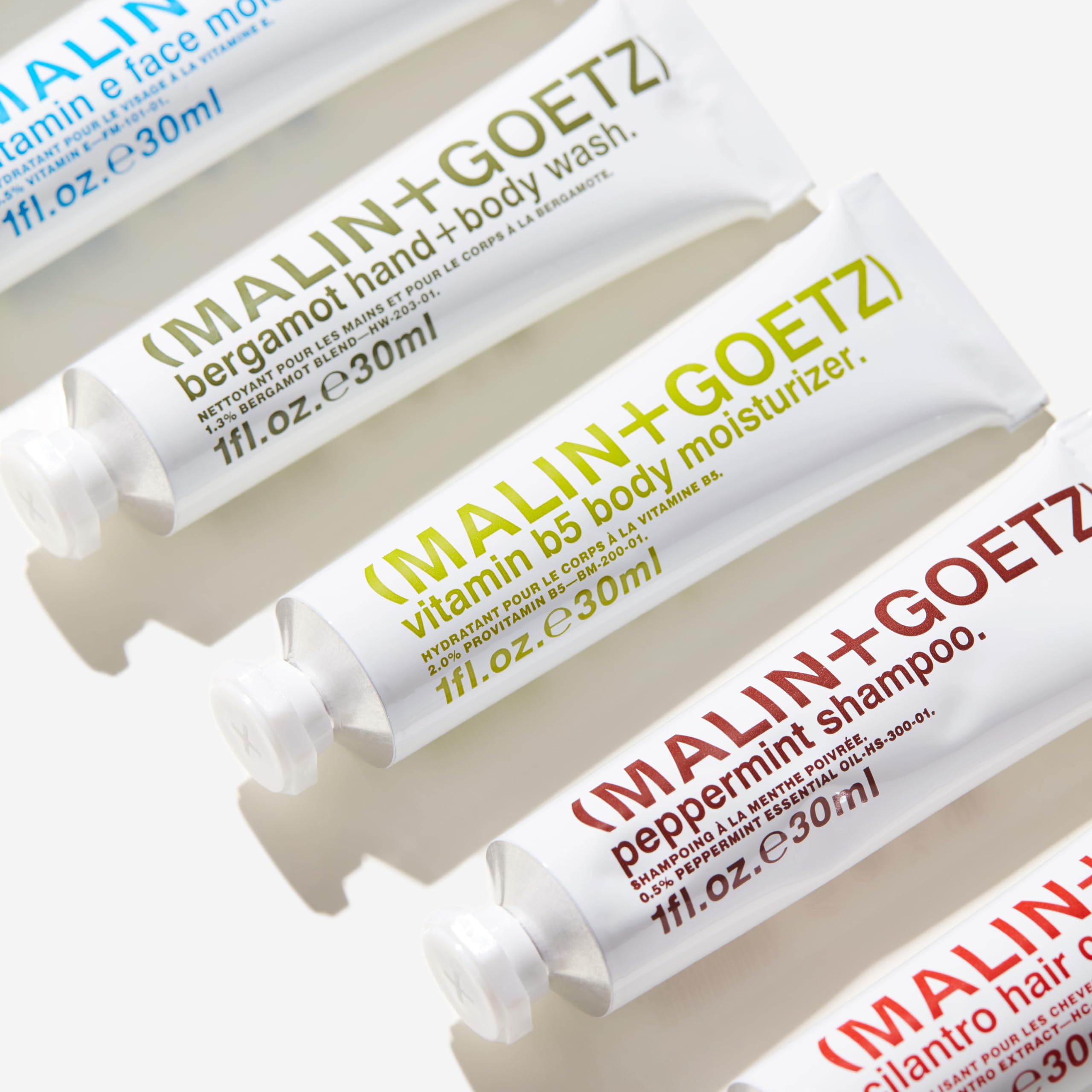 MALIN+GOETZ Best-Sellers Travel Kit | Six Everyday Essentials for Face, Body + Hair | Grapefruit Face Cleanser, Vitamin E Face Moisturizer, Peppermint Shampoo + More | Vegan, Travel-Friendly(6 x 1 oz) - Elefair Tech Official Product View 8