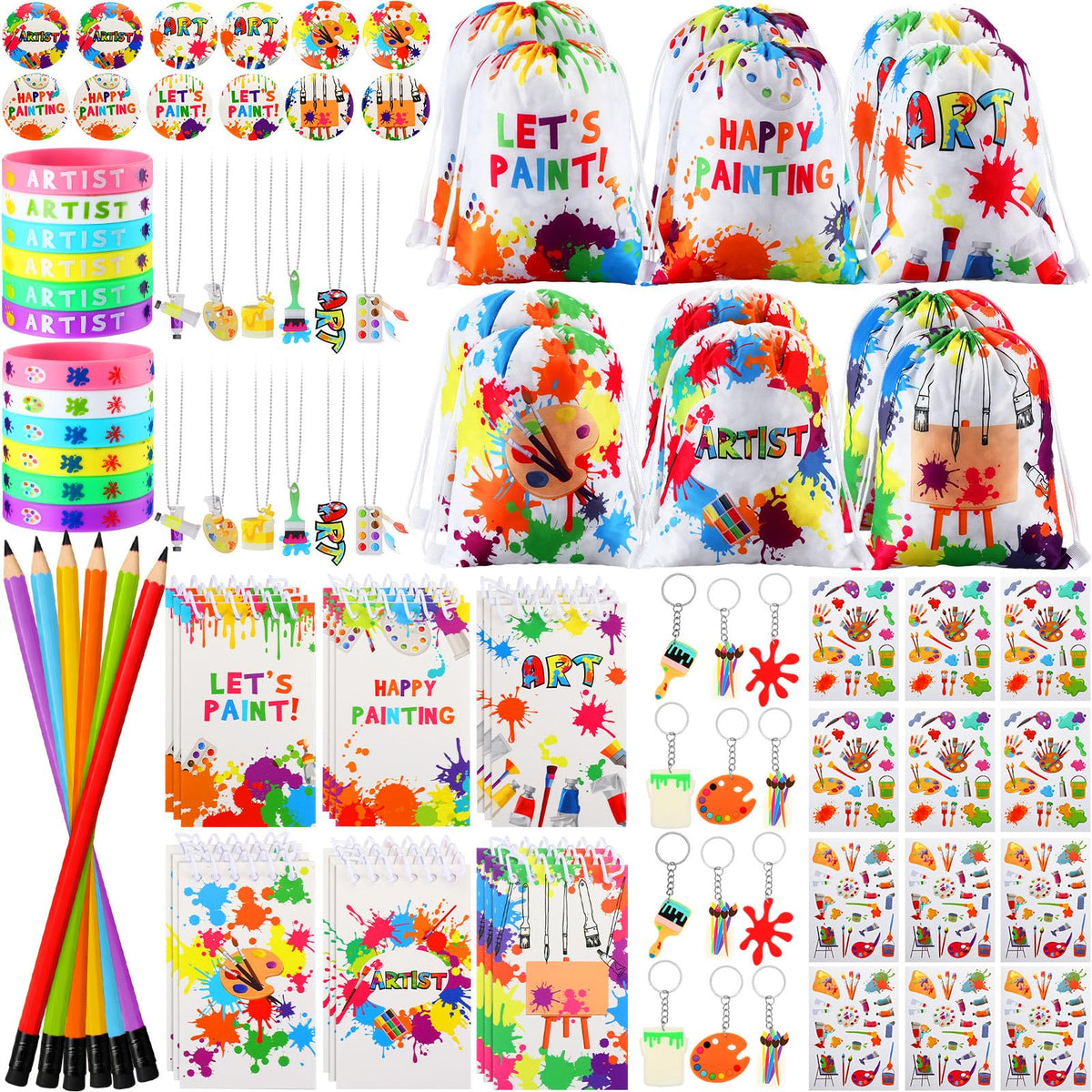 Jenaai 102 Pcs Art Party Favors for Kids Paint Birthday - Jenaai Official Imagery - 2