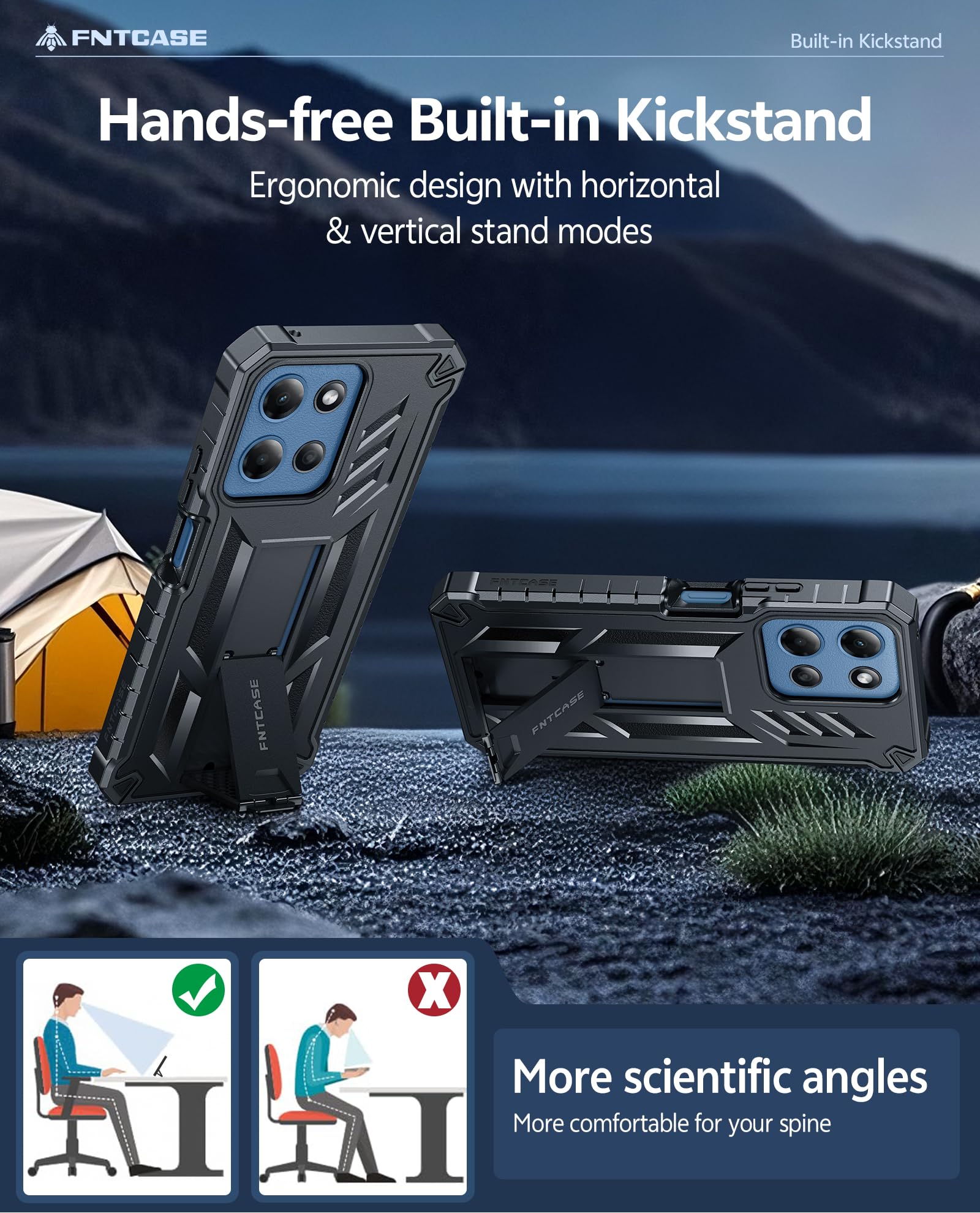 FNTCASE for Moto G 2026 Phone Case, G 2025 Case, Motorola G Pl... - FNTCASE Official Product View 5
