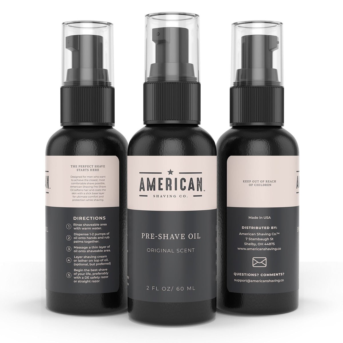 Pre Shave Oil for Effortless Smooth Irritation free Shave - American Shaving Co. Official Imagery - 7