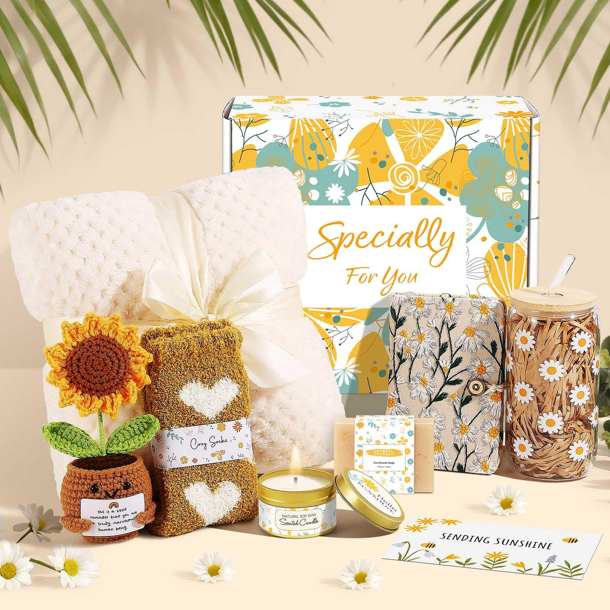 Self Care Gifts for Women Gift Baskets Sending Sunshine - Wasocol Official Imagery - 3
