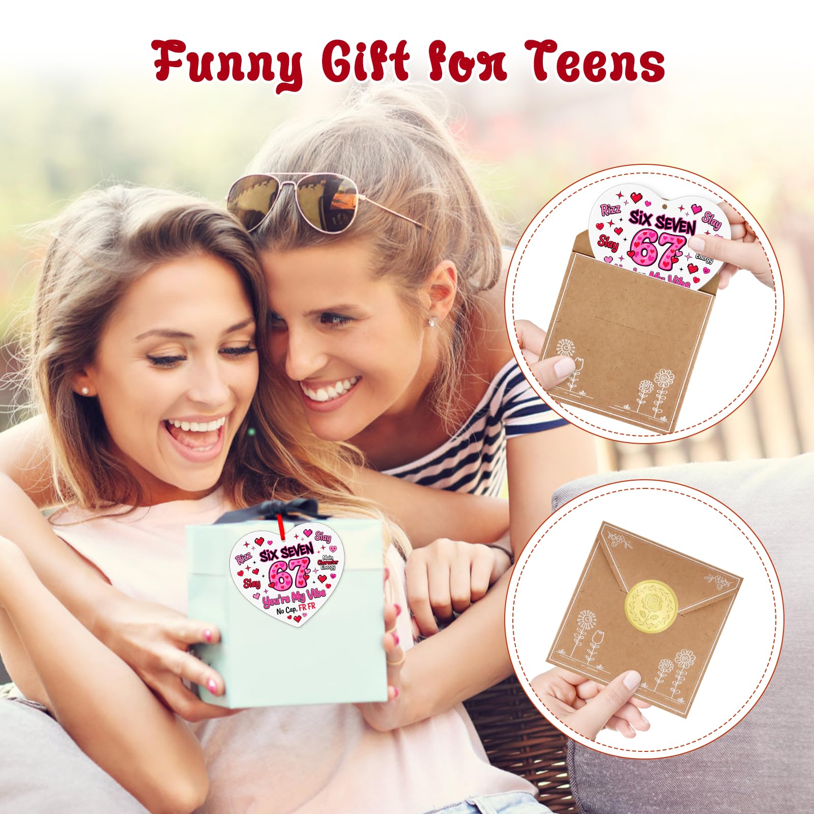 SICOHOME Funny 67 Meme Valentines Day Gifts for Him Her - Six Seven Pi - View 2