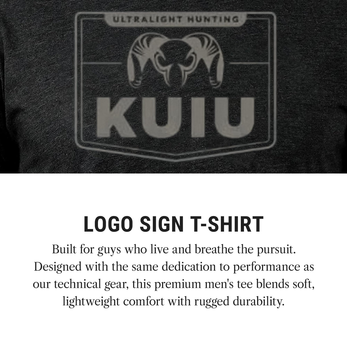 KUIU Logo Sign T Shirt for Men Lightweight Cotton Polyester - KUIU Official Imagery - 6