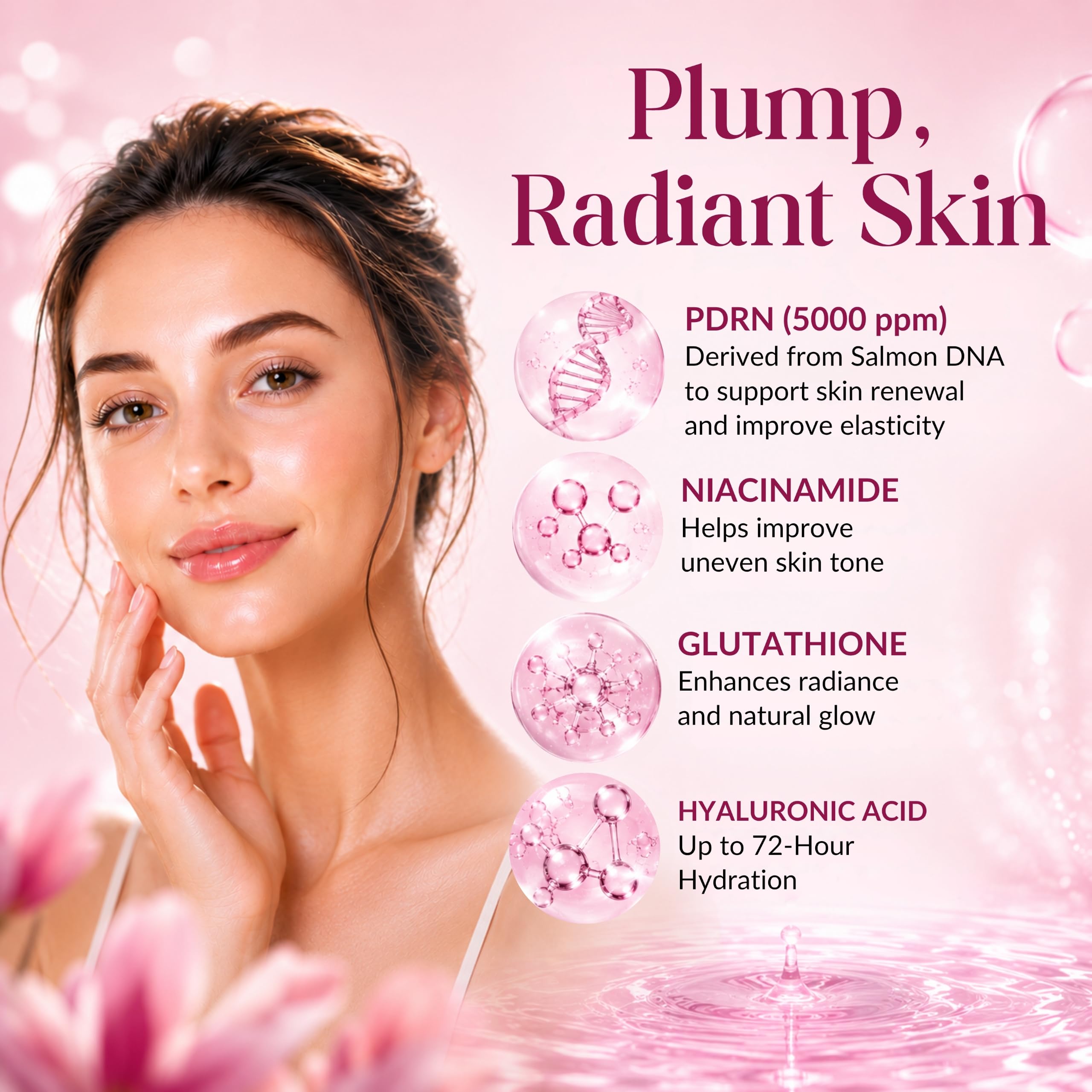 Premium 30 Vials 1.5 mL Salmon DNA Serum PDRN Anti-Aging Face - TIDARO