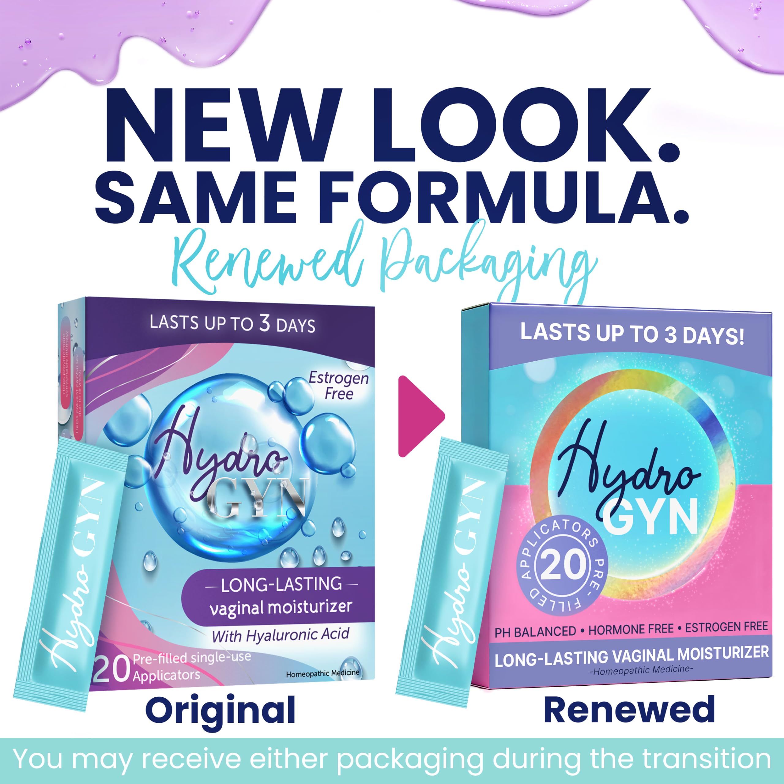 Hydro GYN Vaginal Moisturizer with Hyaluronic Acid for - Terramed Just Think Comfort Official Imagery - 3
