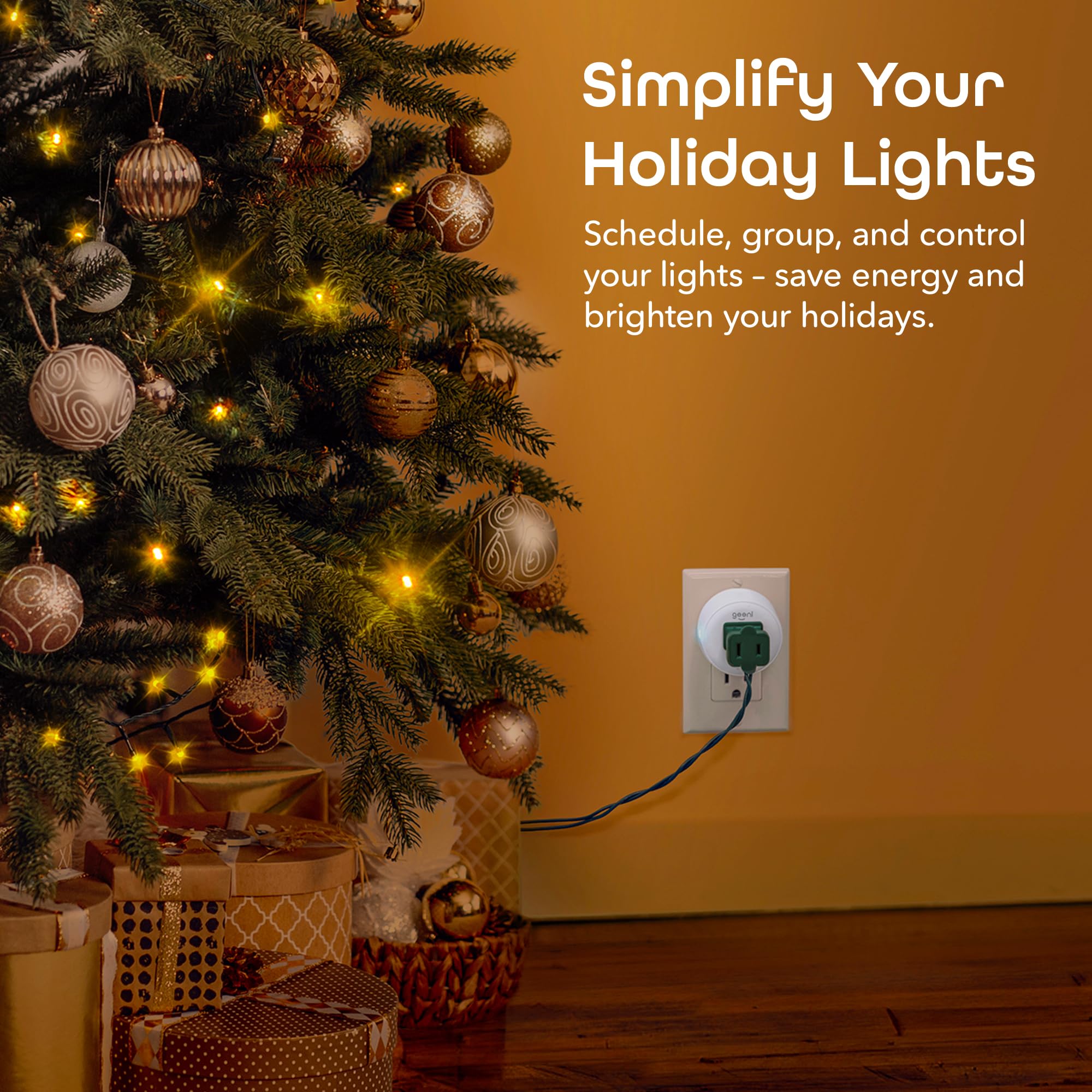 Geeni Dot Plug, 2.4 GHz Wi-Fi, Fire-Resistant, Schedule & Timer, - Geeni Official Product View 4