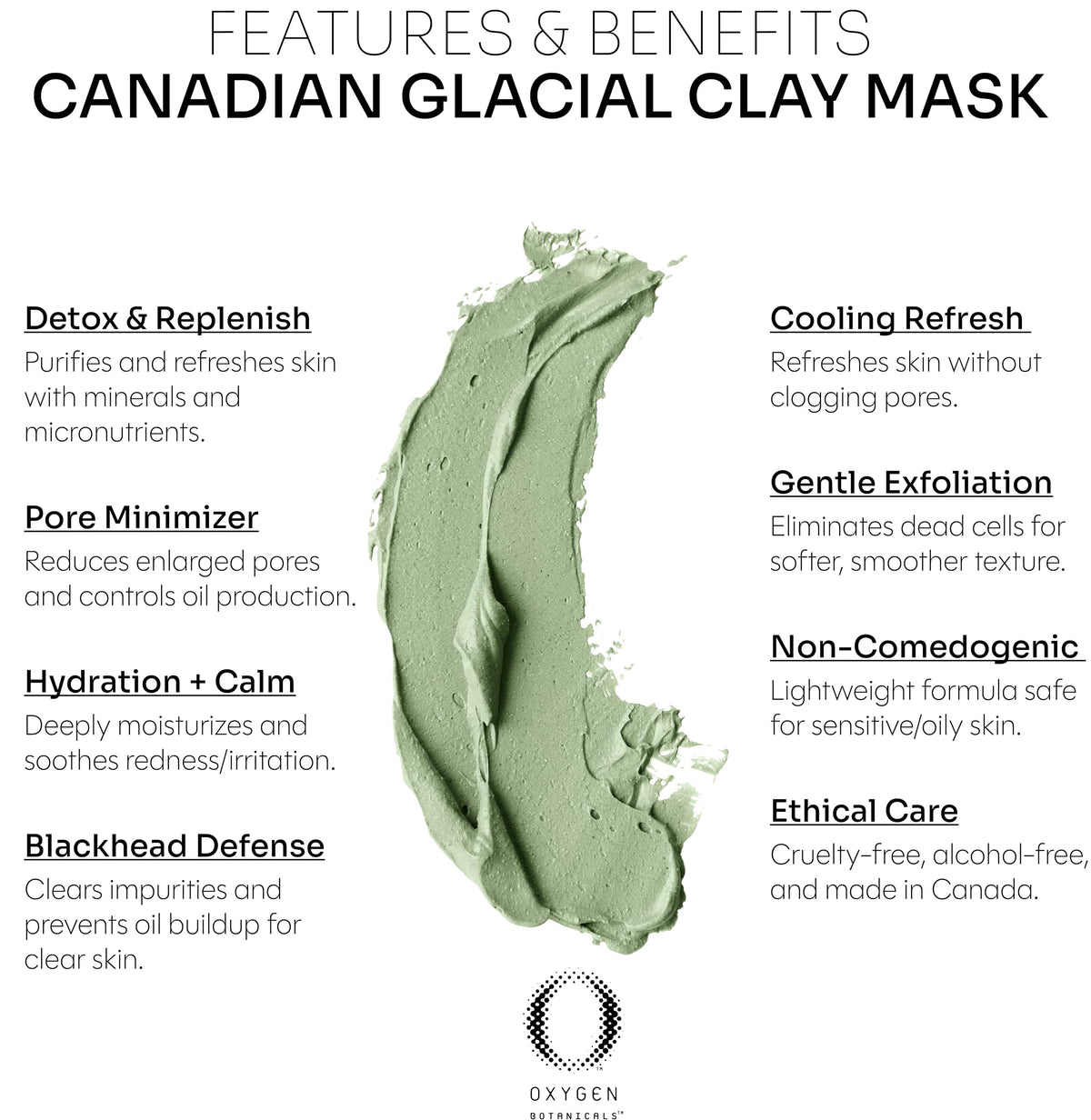 Canadian Glacial Clay Mask deeply hydrates the skin - Oxygen Botanicals Official Imagery - 6