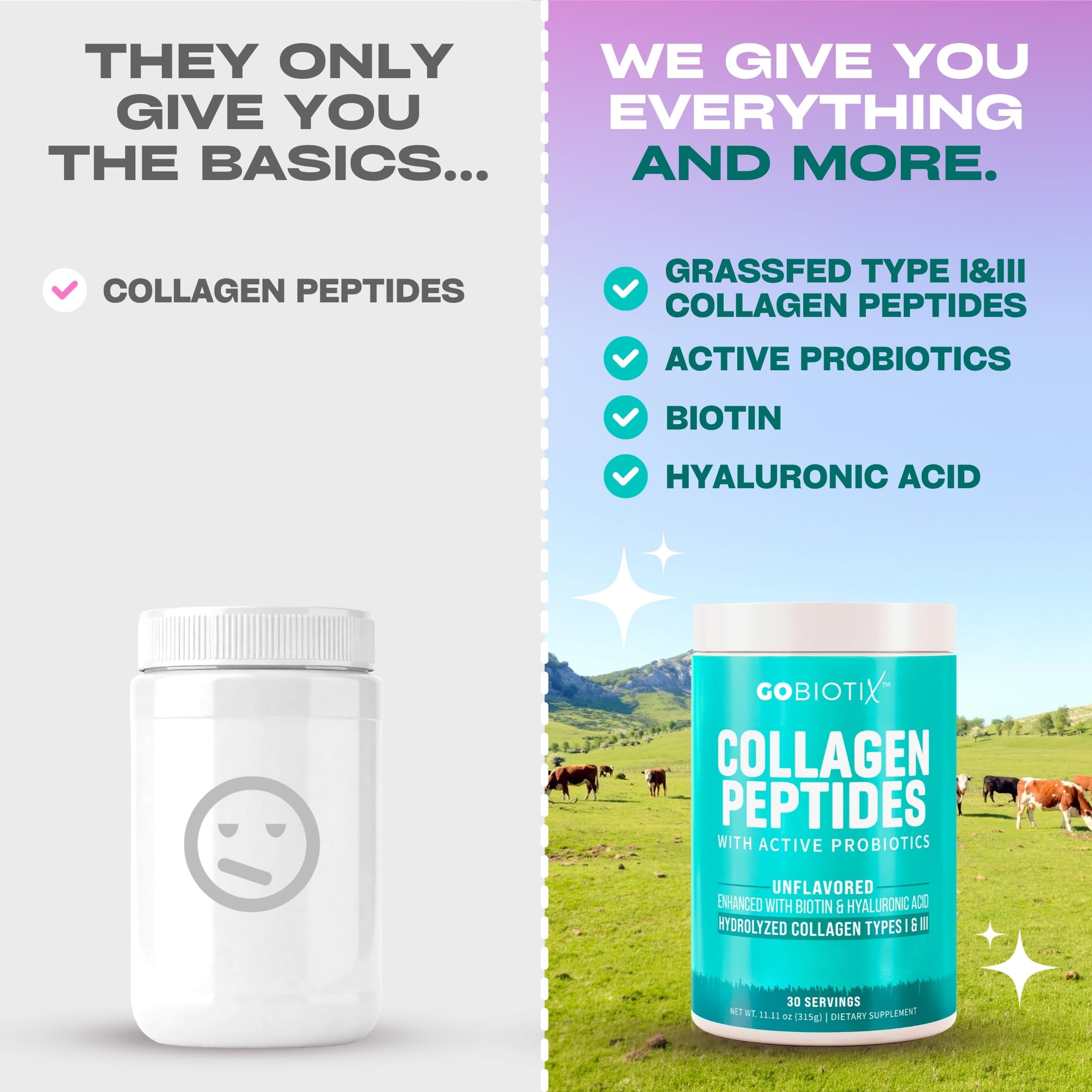 GOBIOTIX Collagen Peptides Powder with Probiotics Biotin - GOBIOTIX Official Imagery - 6