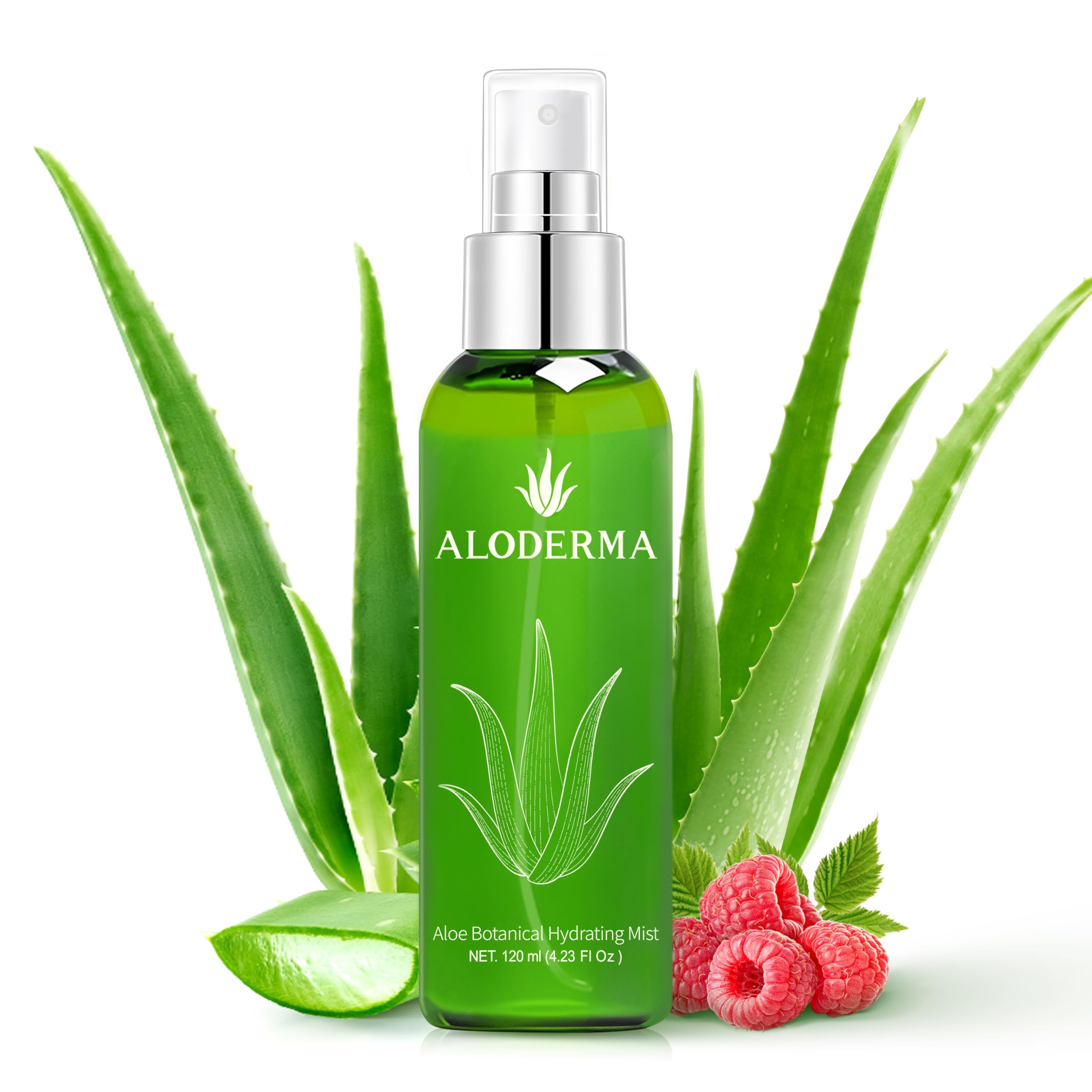 Aloderma Refreshing Hydrating Face Mist with Organic Aloe Vera, - Aloderma