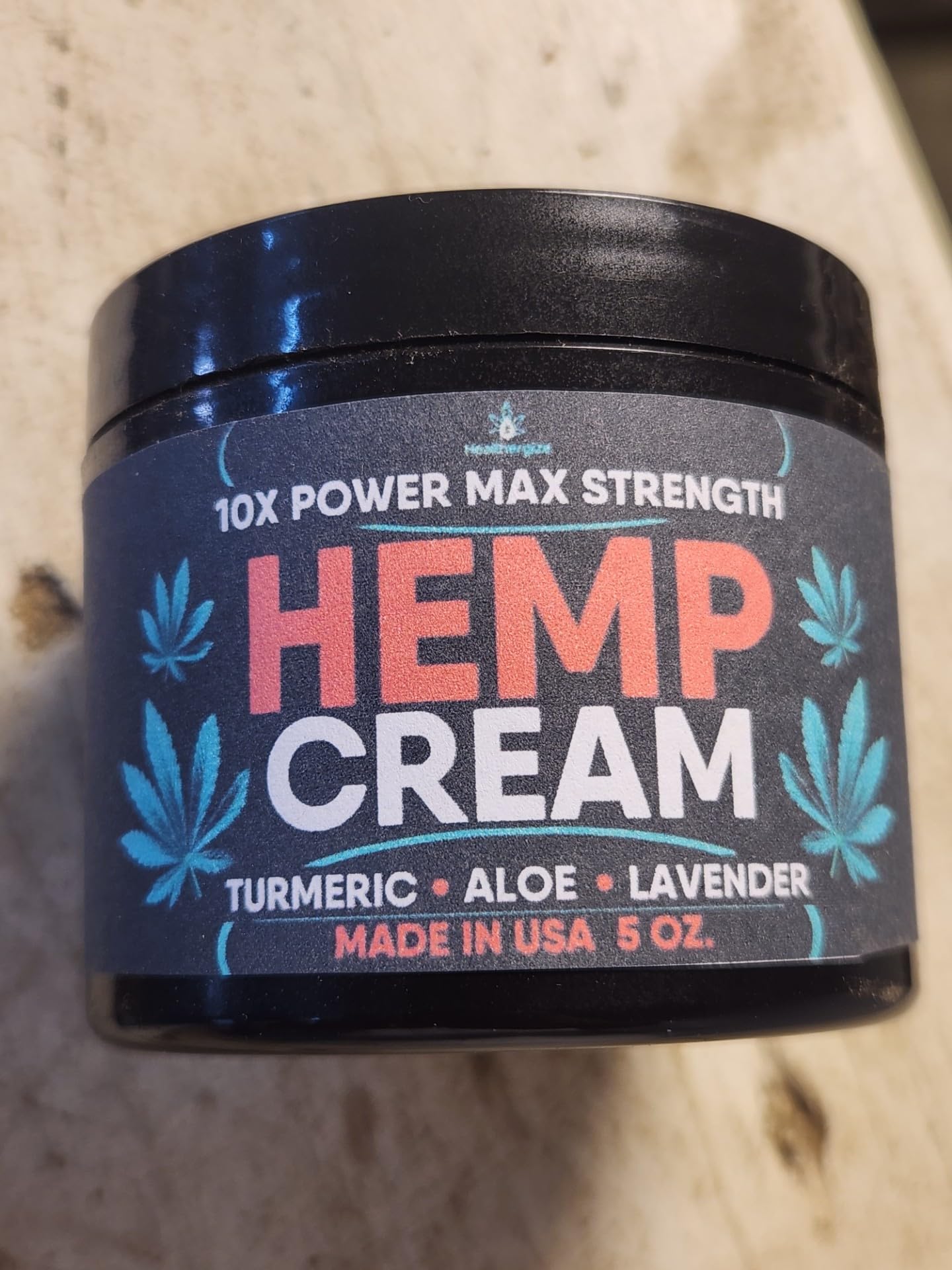 Healthergize Maximum Strength Hemp Cream with Turmeric & Aloe