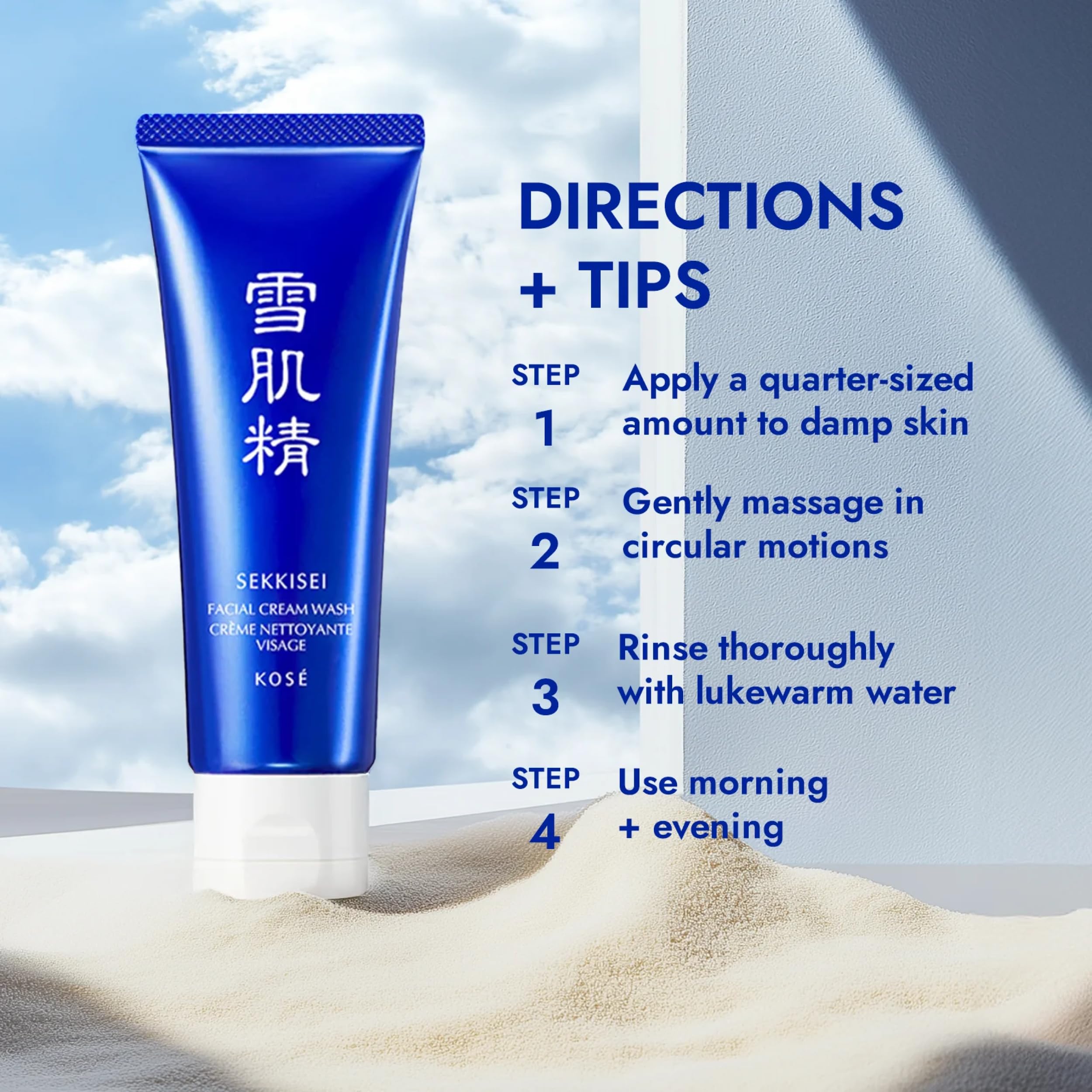 SEKKISEI Radiance Duo Bundle Set: Facial Cream Wash (4.5 oz) - SEKKISEI