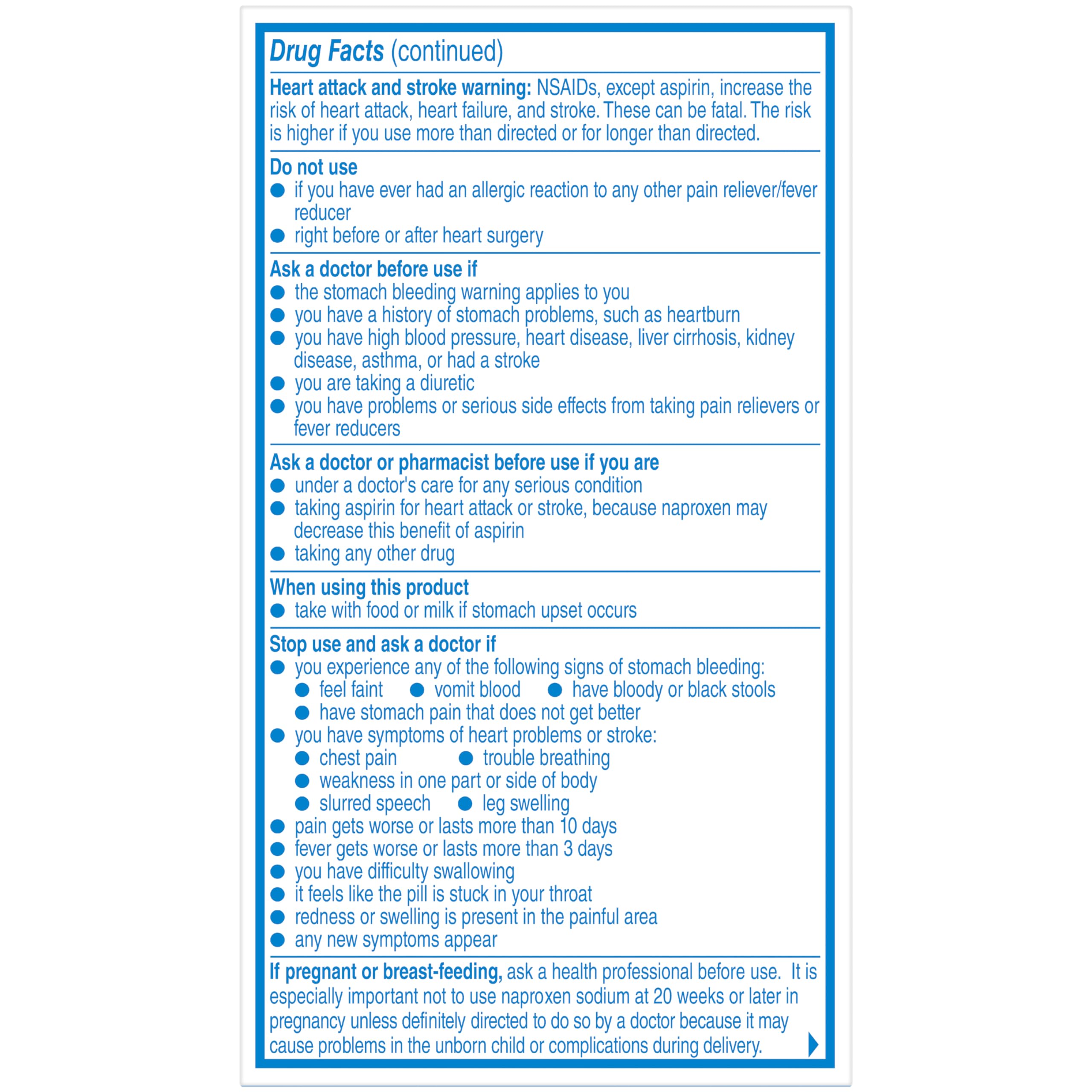 Aleve Naproxen Sodium Pain Relief Caplets, 50 Ct