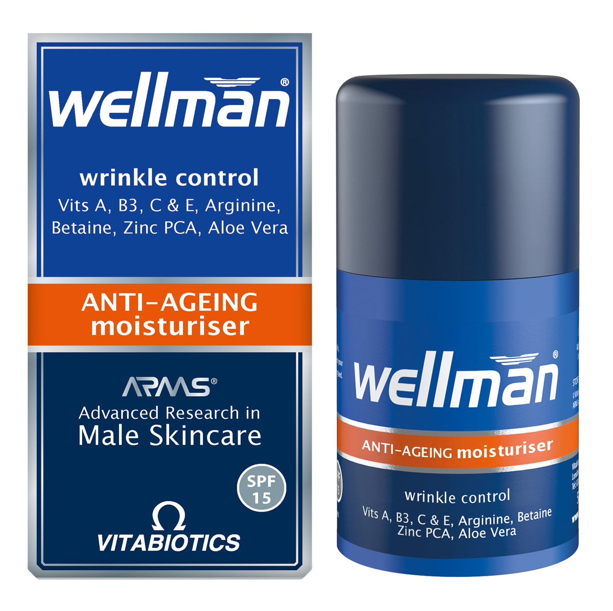 Wellman by Vitabiotics Anti Ageing Moisturiser 50ml - Wellman Tablets Official Imagery - 1