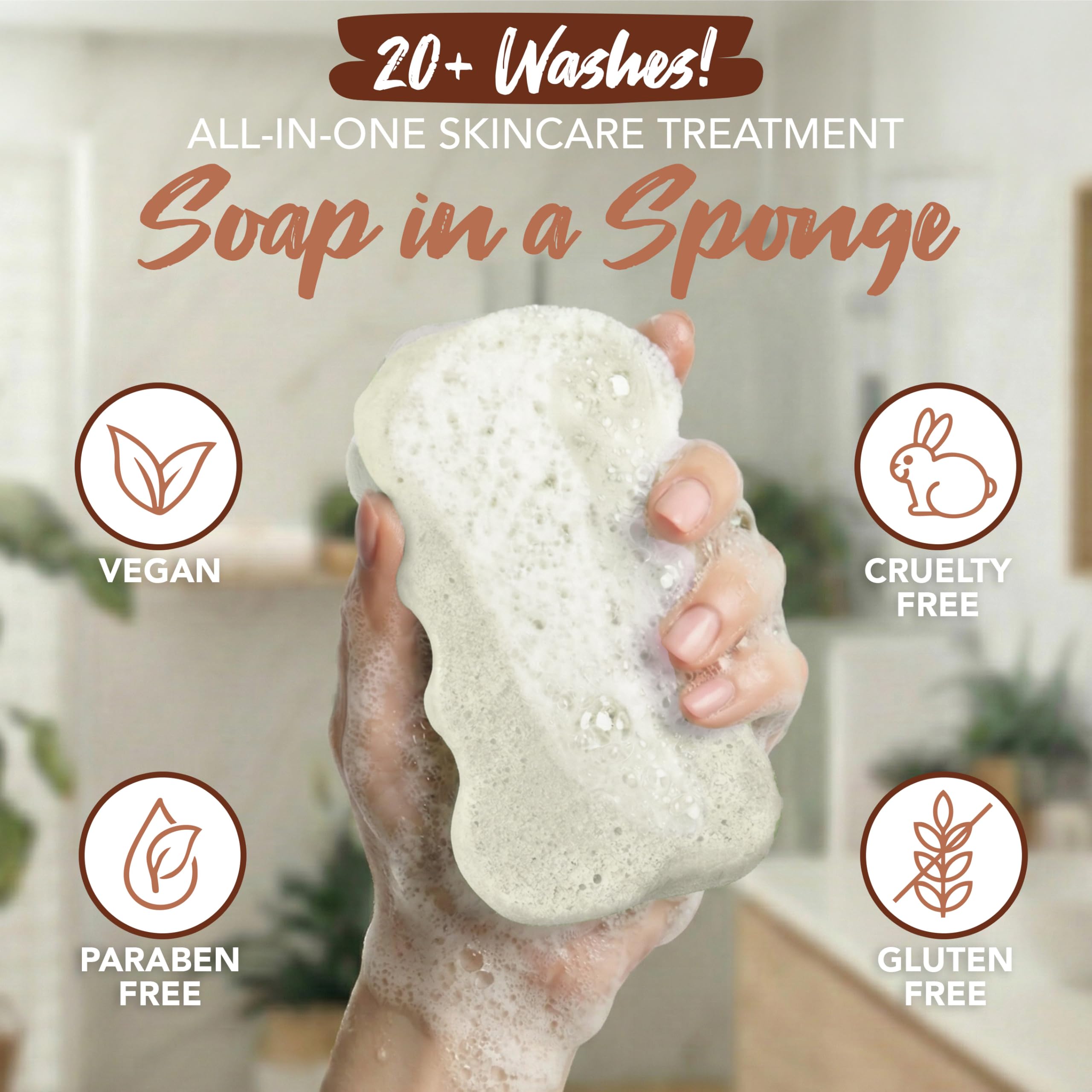 Spongeables Skinutrients Anti - Cellulite Body Wash in a Sponge & Spa - Spongeables Official Product View 4