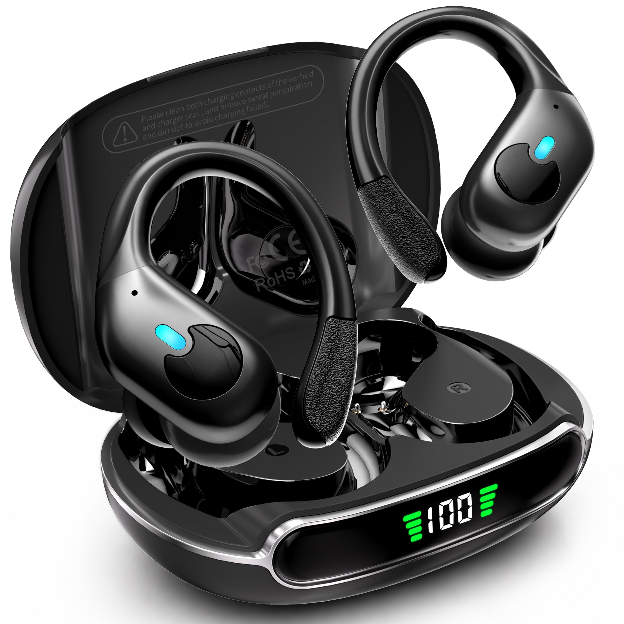 Active Noise Cancelling Ear Buds Wireless Earbuds 90H Playtime - Product Imagery