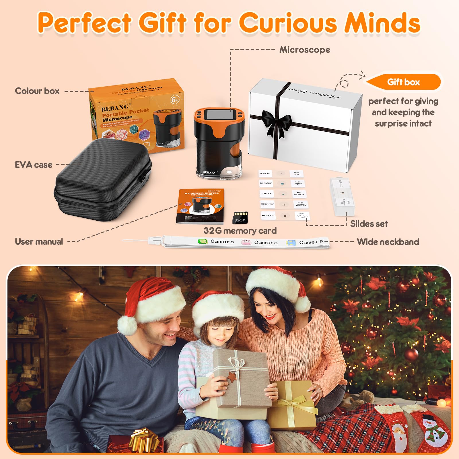 BEBANG Kids Digital Microscope STEM Toy: Complete Science Gift Ki - BEBANG Official Product View 6