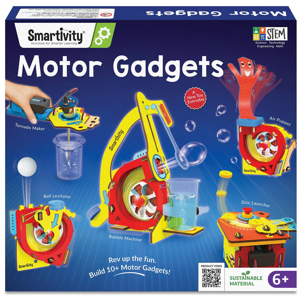 Smartivity 10 in 1 Motor Powered Gadgets Kit for Kids 6 12 - Smartivity Official Imagery - 2