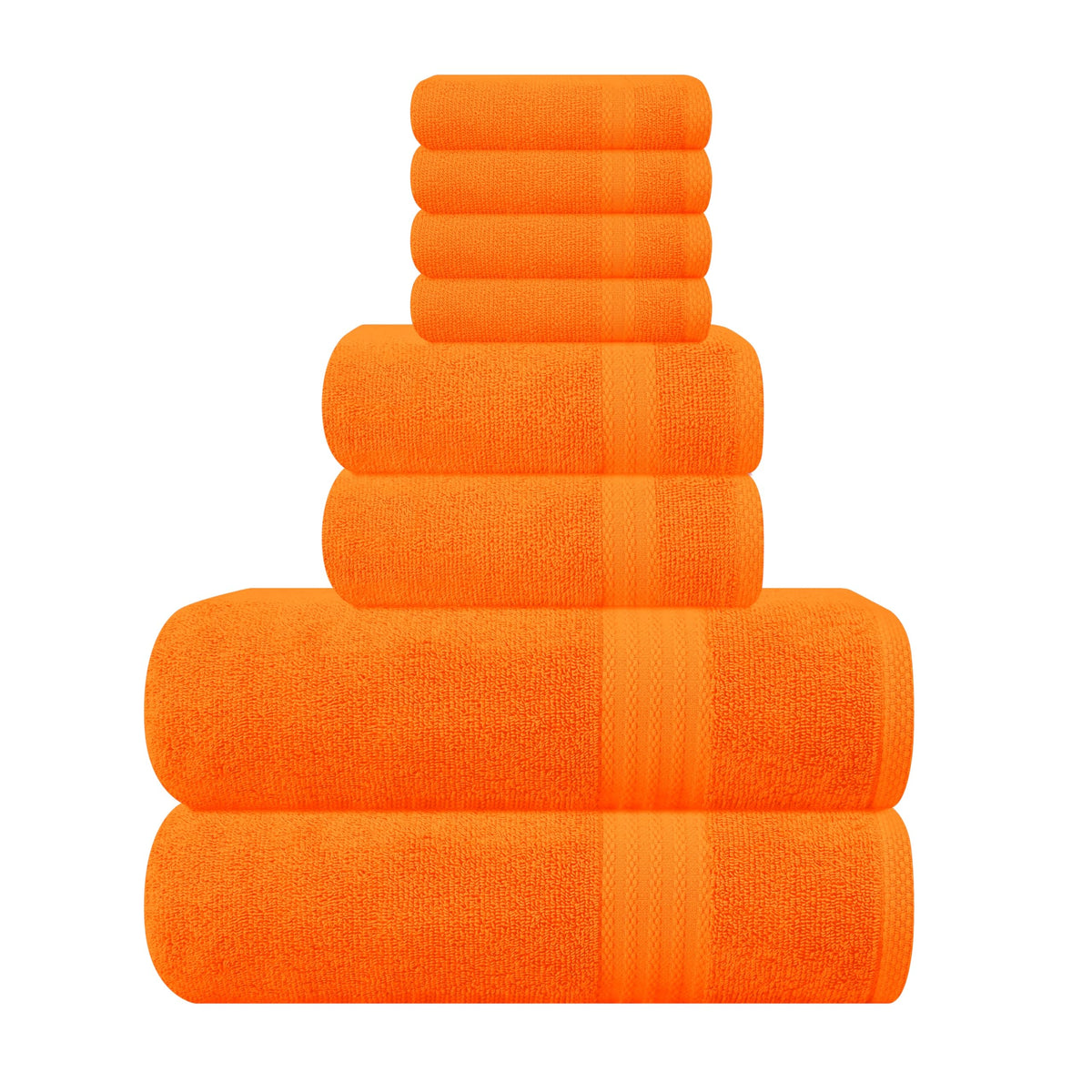 GLAMBURG Ultra Soft 8 Piece Towel Set - GLAMBURG Official Imagery - 1