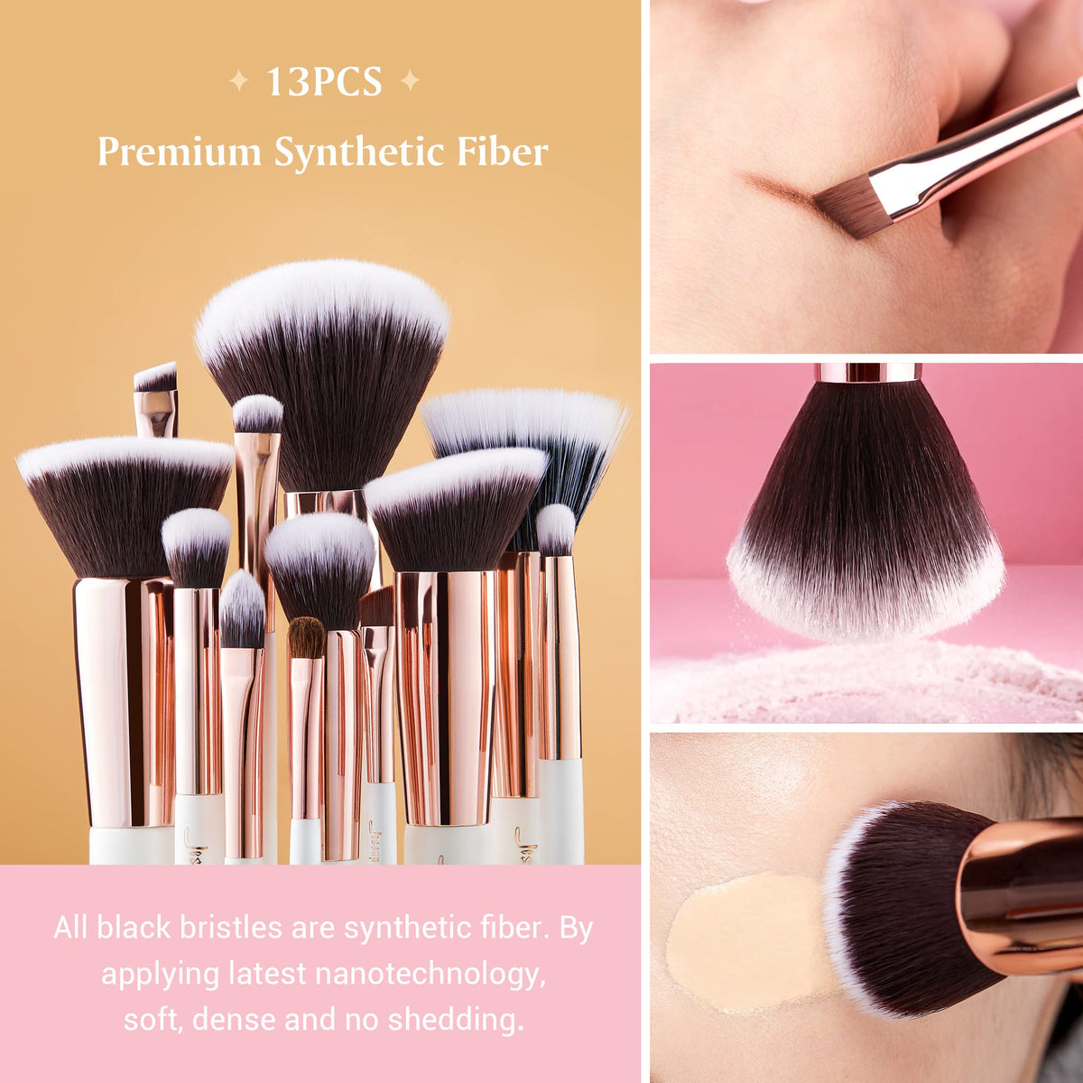 Jessup Brand 25pcs Professional Makeup Brush set Beauty - Jessup Official Imagery - 6