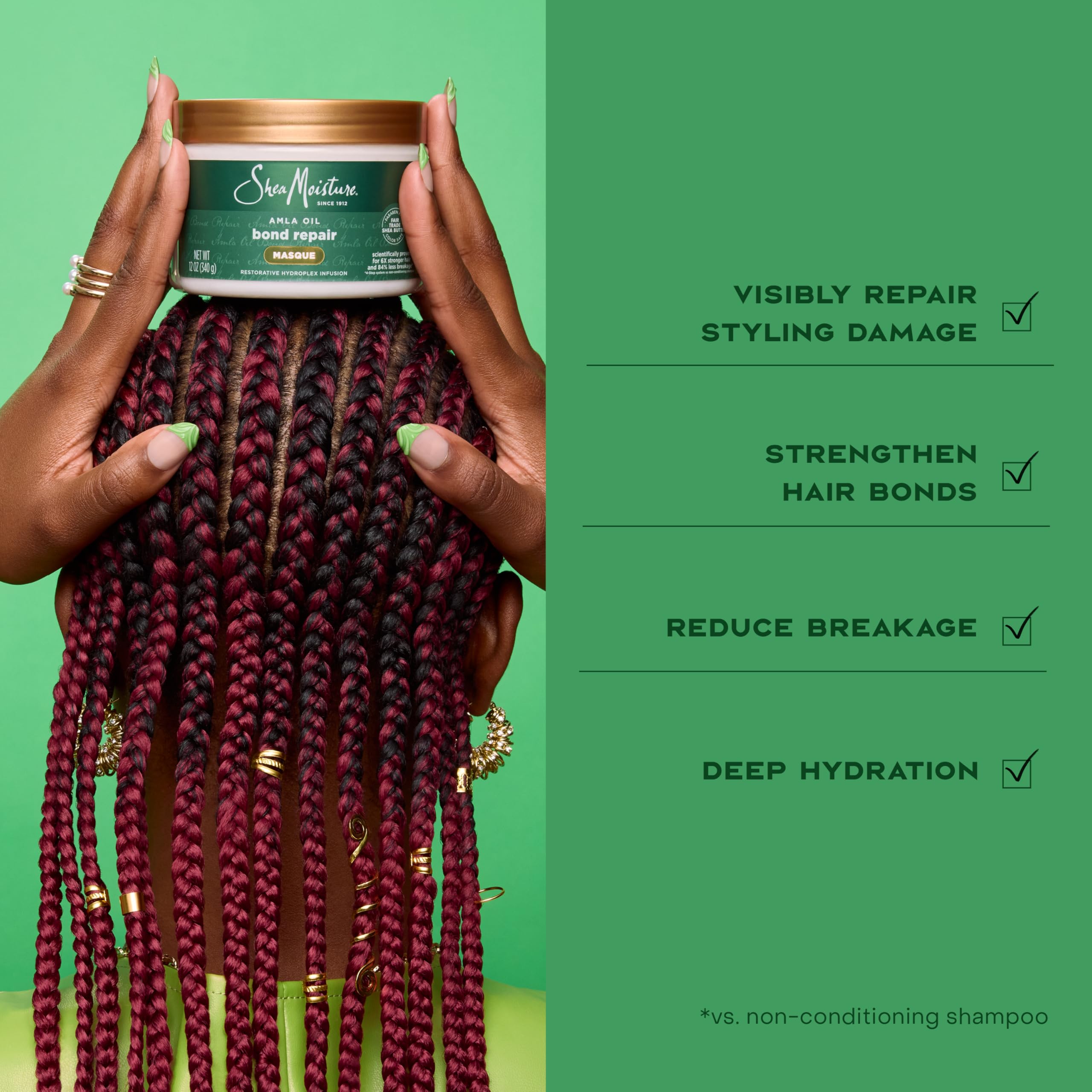 Elefair Tech Shea Moisture Bond Repair Masque with Amla Oil - Elefair Tech Official Product View 7