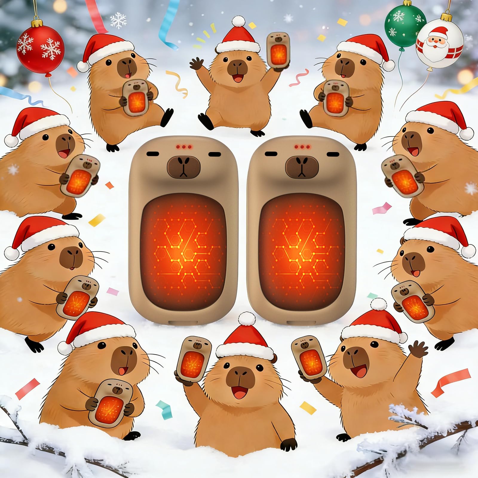Redpepper Capybara AI Hand Warmers Rechargeable 2 Packs 24 Hrs Heater - View 2
