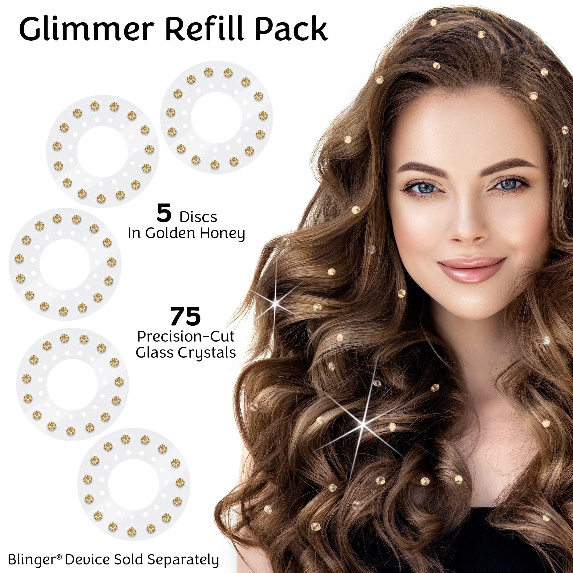 blinger® Shimmer Collection Refill Pack - Golden Honey | 5 mm - View 4