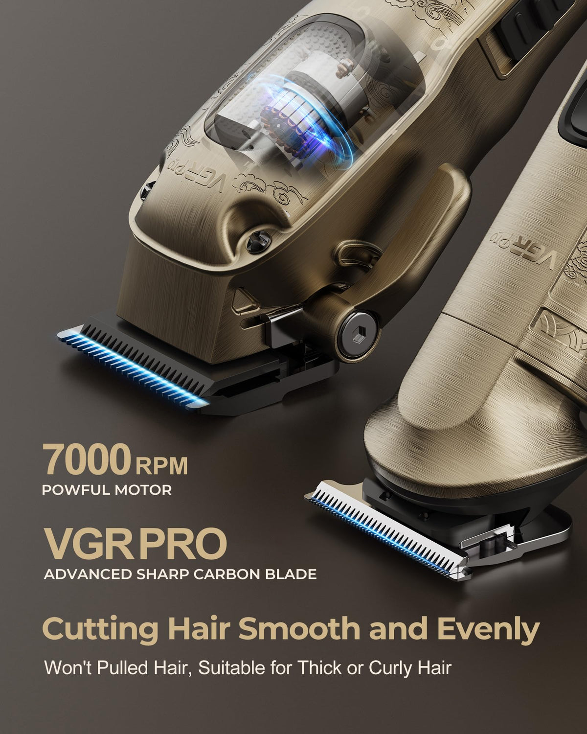 VGRPRO Hair Clippers for Men Professional Cordless Clipper - VGRPRO Official Imagery - 3