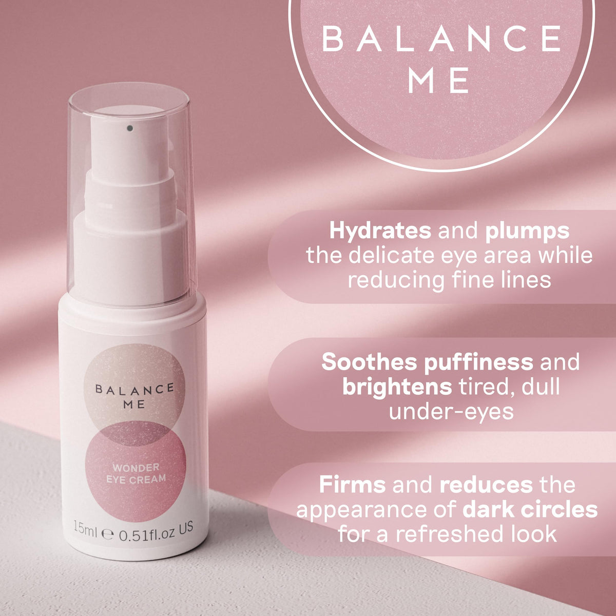 Balance Me Wonder Eye Cream 0 5 fl oz For Dark Circles - Balance Me Official Imagery - 3