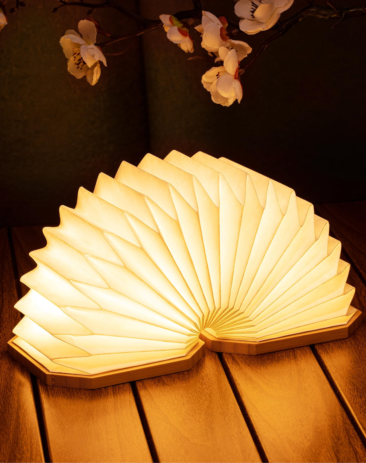 Originality Folding Accordion Lamp Japanese Gift LED Paper - ZBOLE Official Imagery - 2