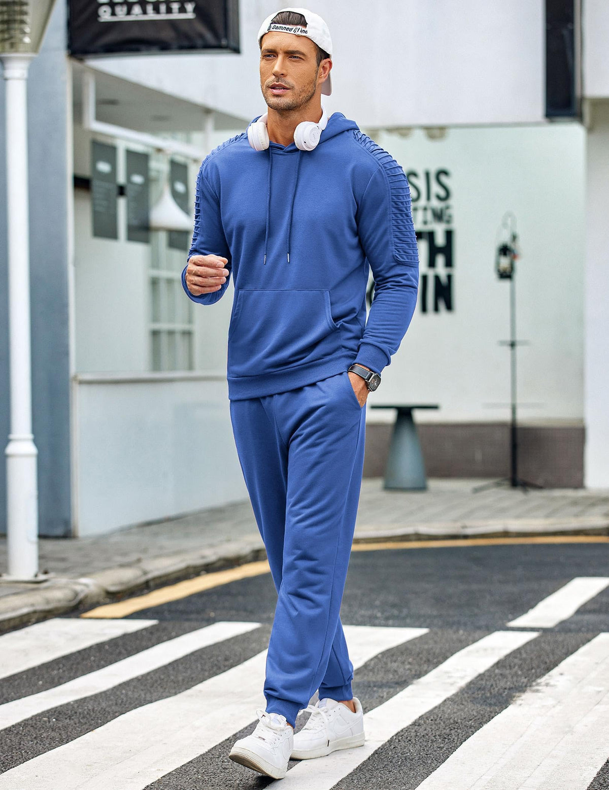 COOFANDY Men s Tracksuit 2 Piece Hoodie Sweatsuit Sets - COOFANDY Official Imagery - 4