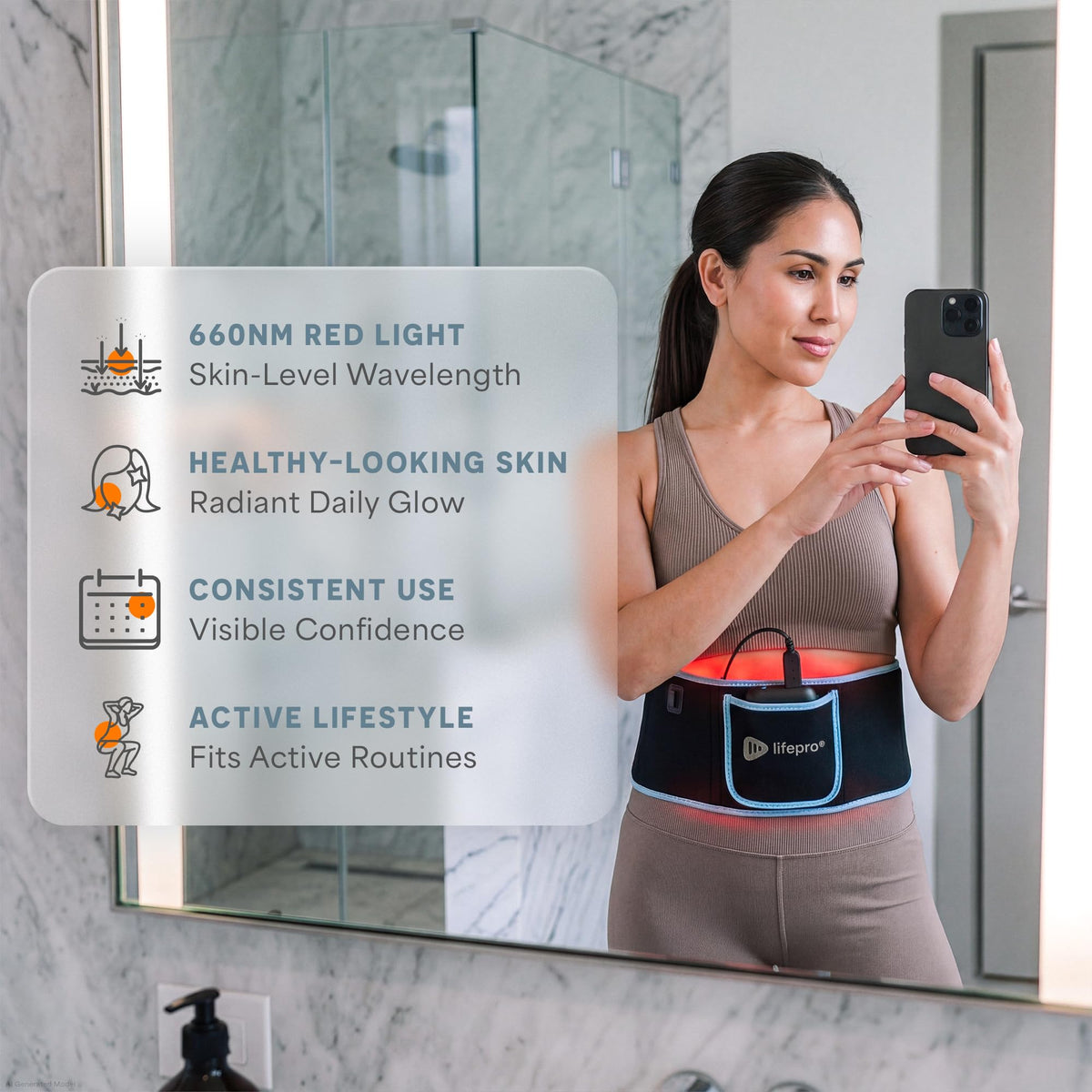 Lifepro Allevared Red Light Therapy Belt 105 Triple Chip LED - Premium Selection Official Imagery - 4