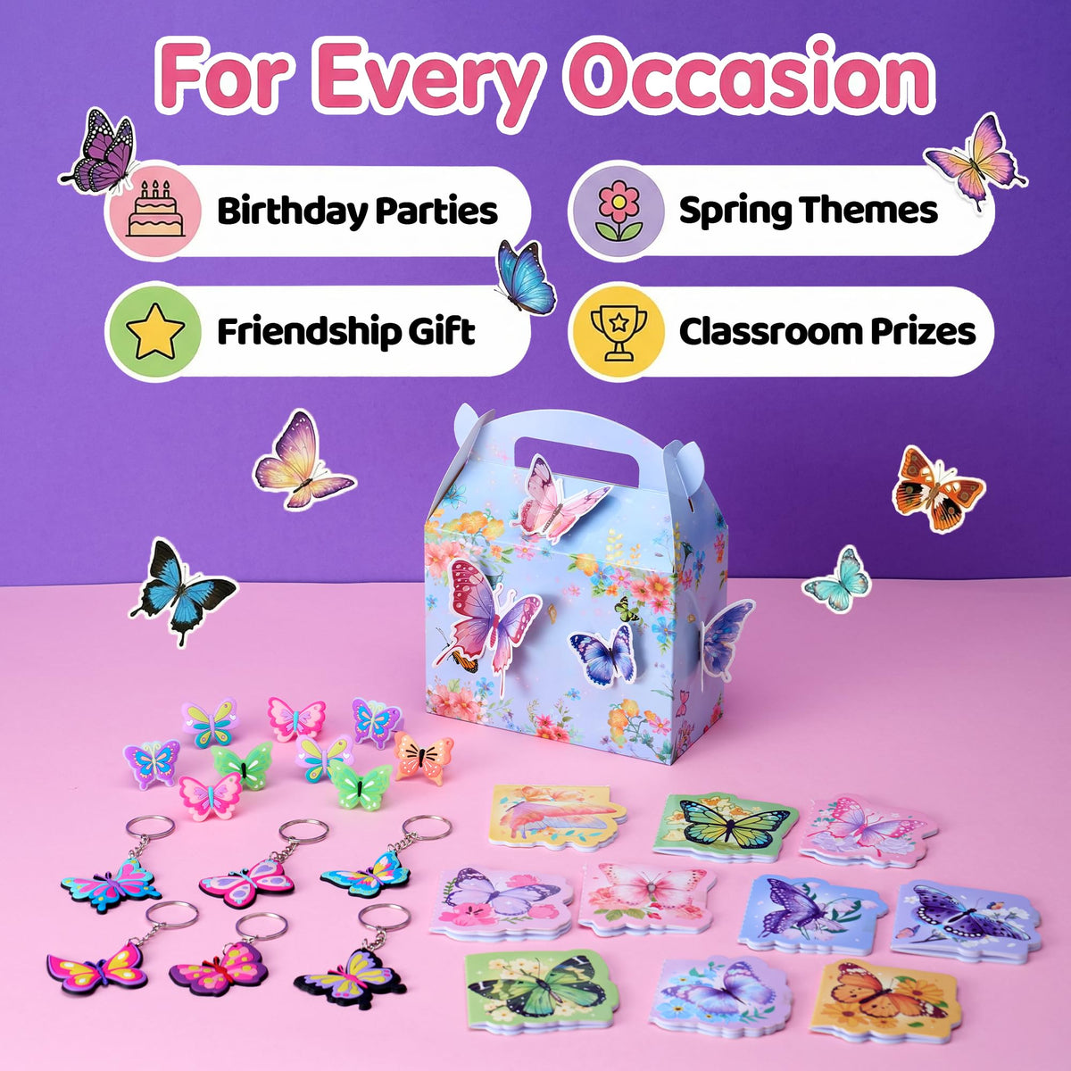 DMIGHT Butterfly Party Favors Fairy Birthday Party Supplies - DMIGHT Official Imagery - 6