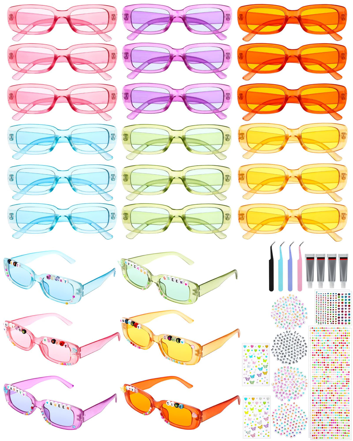 Relaxweex DIY Sunglasses Decorating Kit Popular Singer Party - Relaxweex Official Imagery - 2