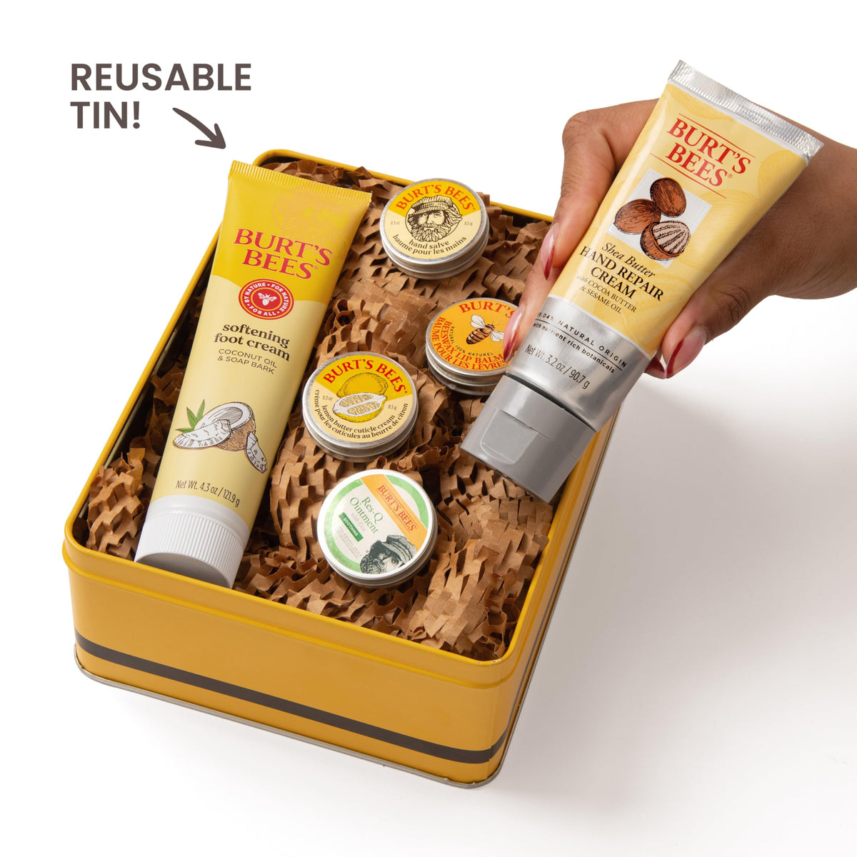 Burt s Bees Classics Gift Set 6 Products in Giftable Tin - Burt's Bees Official Product Imagery - 5