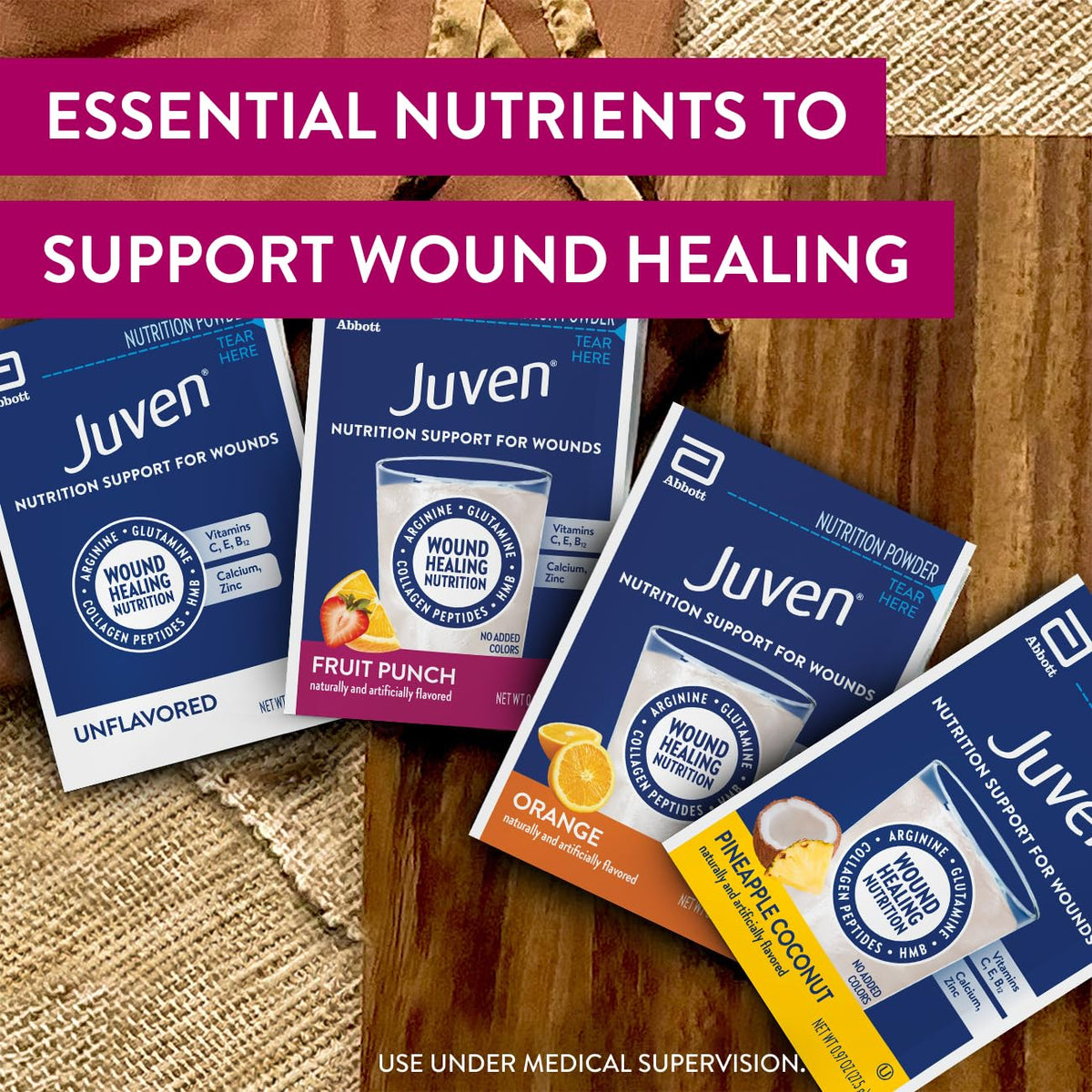 Juven Nutrition Support for Wound Healing Fruit Punch 30ct - Juven Official Imagery - 4