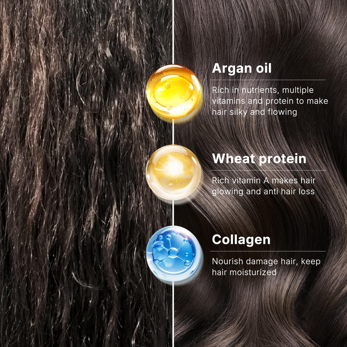 Karseell Collagen Hair Mask Argan Oil Set for Dry Damaged - Karseell Official Imagery - 7