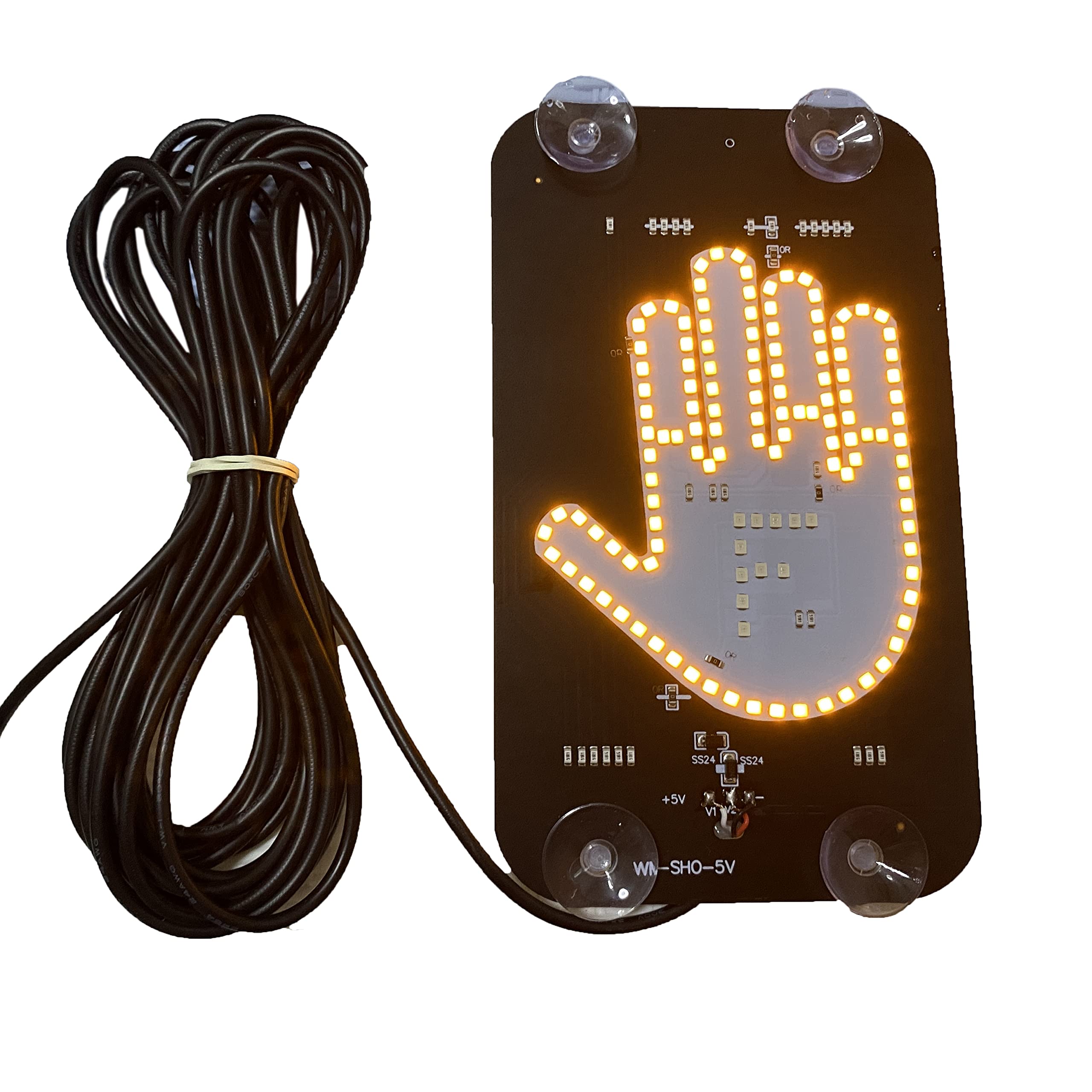 FiHoii LED Middle Finger Sign for Car, Truck, Thank You Lights, T - FiHoii Official Product View 4