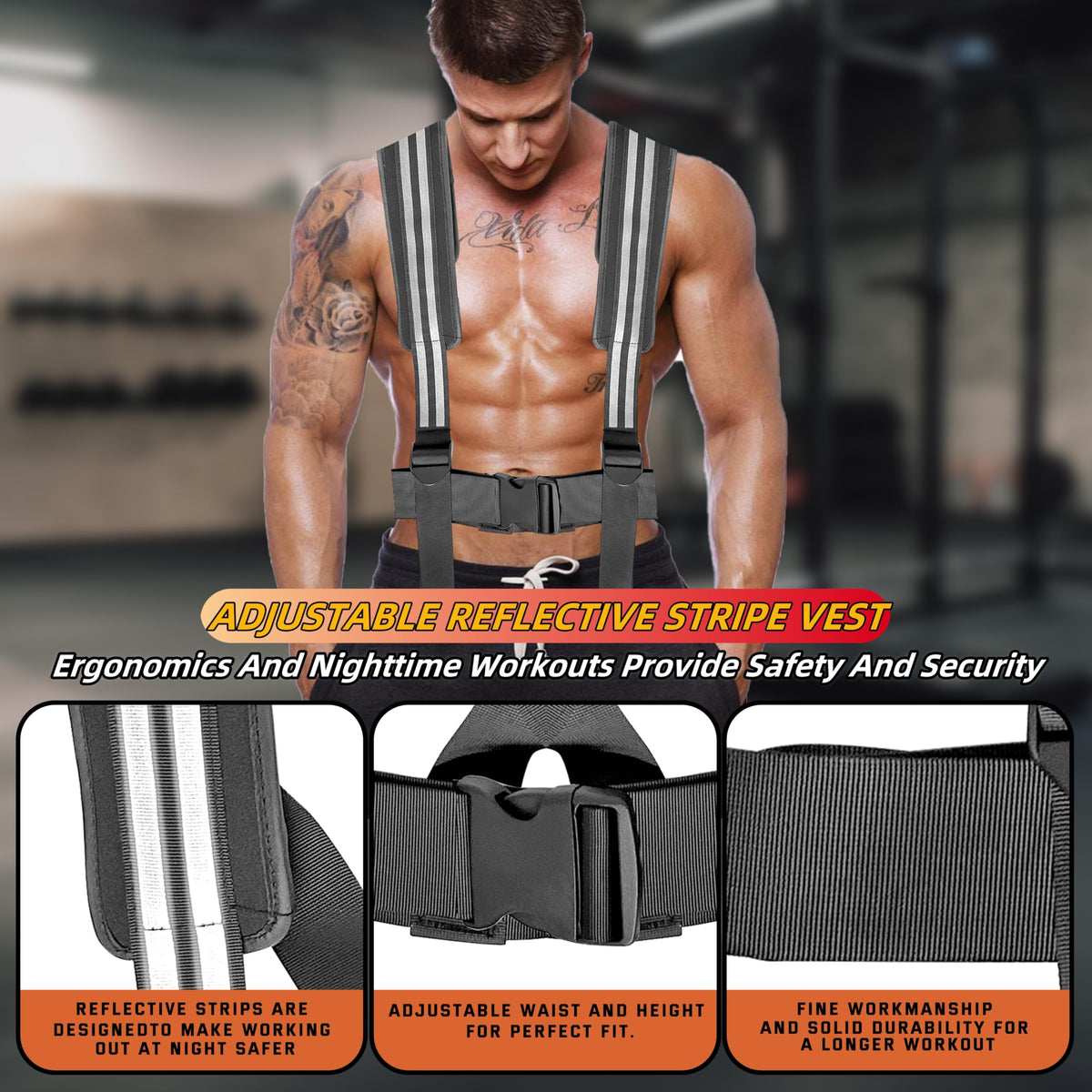 Heavy Duty Push Pull Weight Sled with Harness for Speed - HWOOUSA Official Imagery - 5