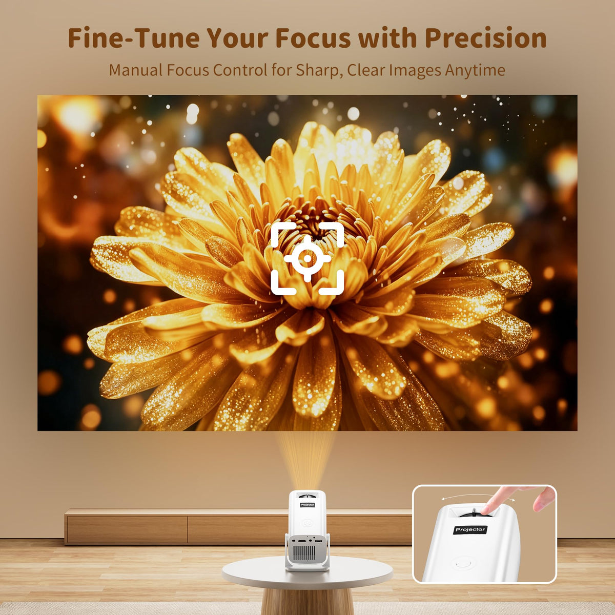 Mini Projector with 4K Support Portable Short Throw - Sainyer Official Imagery - 7